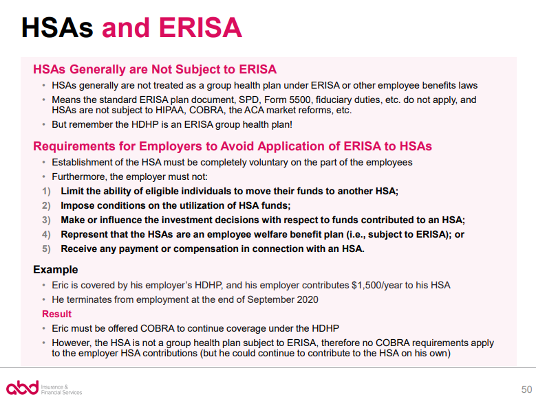 Employee HSA Rollovers and Transfers