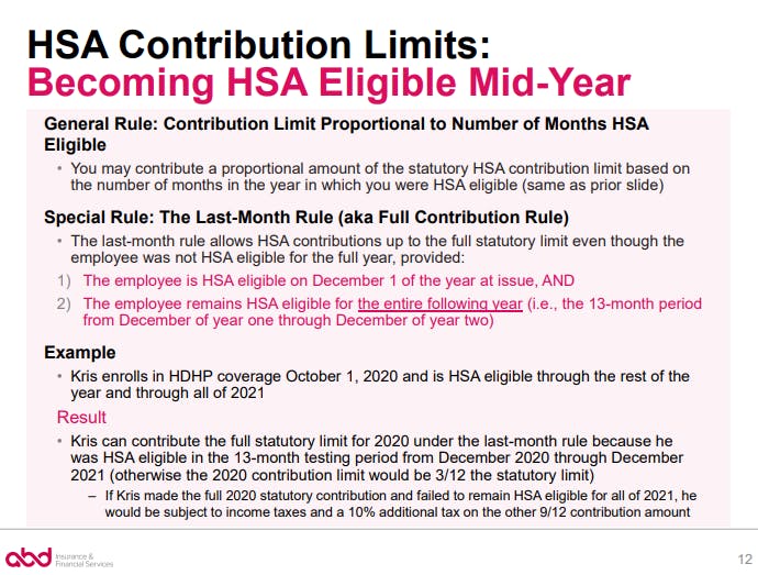 Becoming HSA Eligible Mid-Year