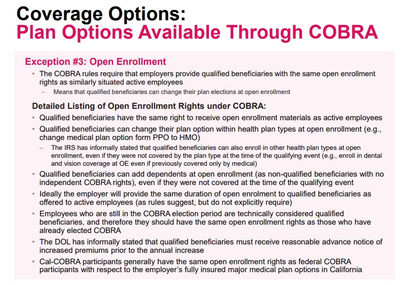 Plan Options Available Through COBRA (2)