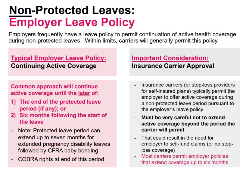 Non-Protected Leaves: Employer Leave Policy