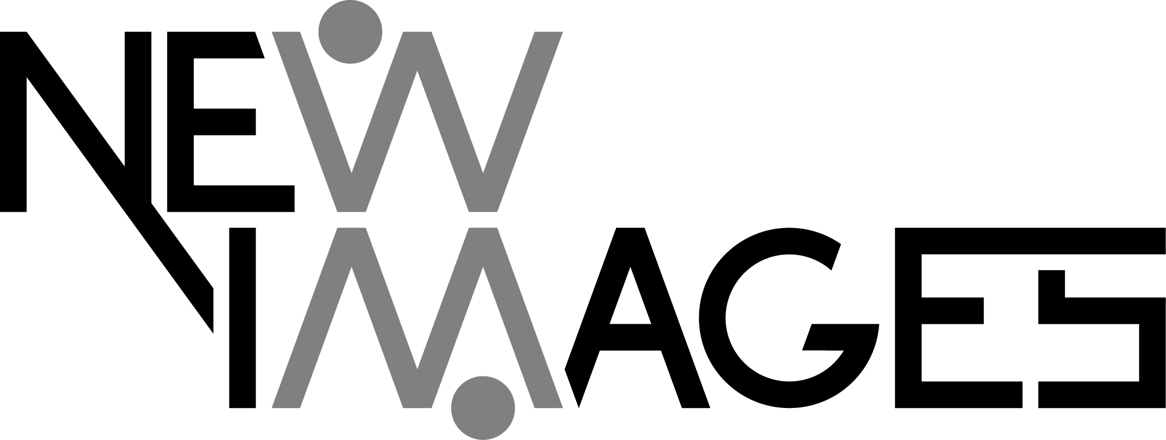 NewImages festival logo in black and white