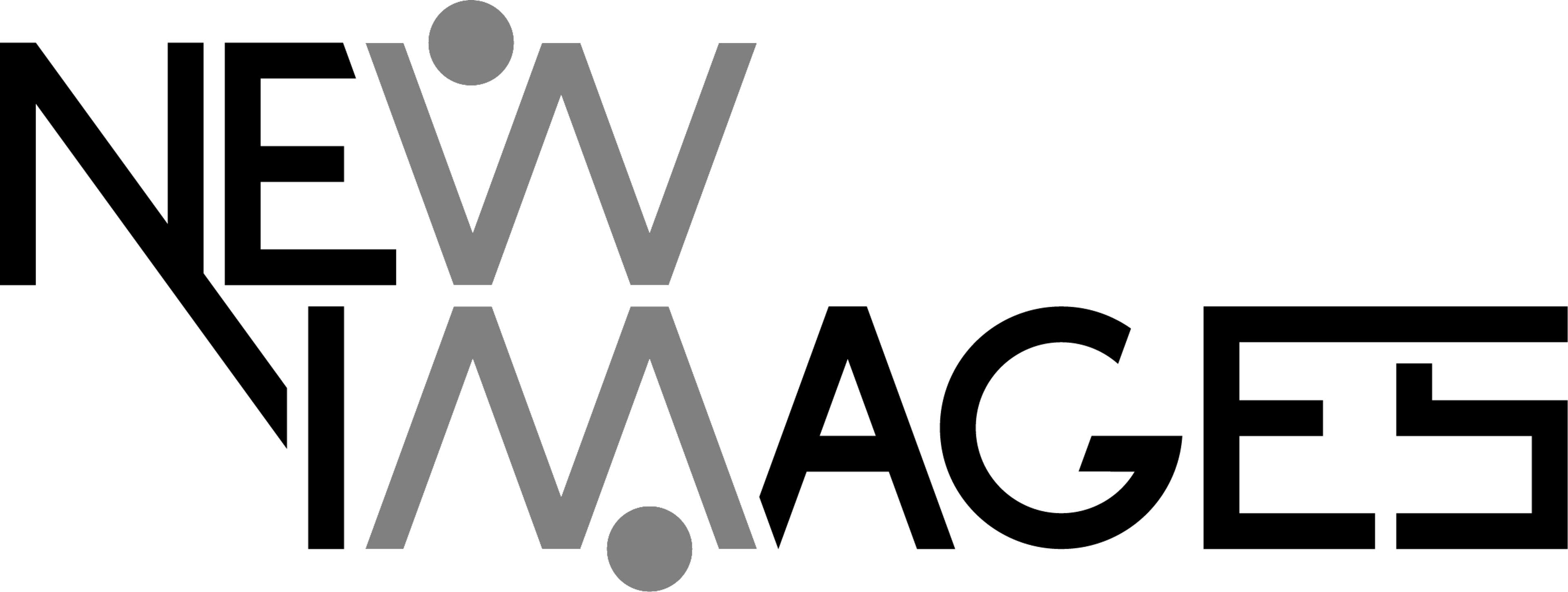 NewImages festival logo in black and white
