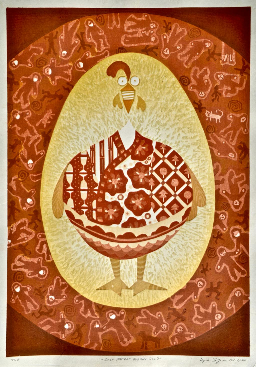 "Self-Portrait During Covid" by Lynita Shimizu