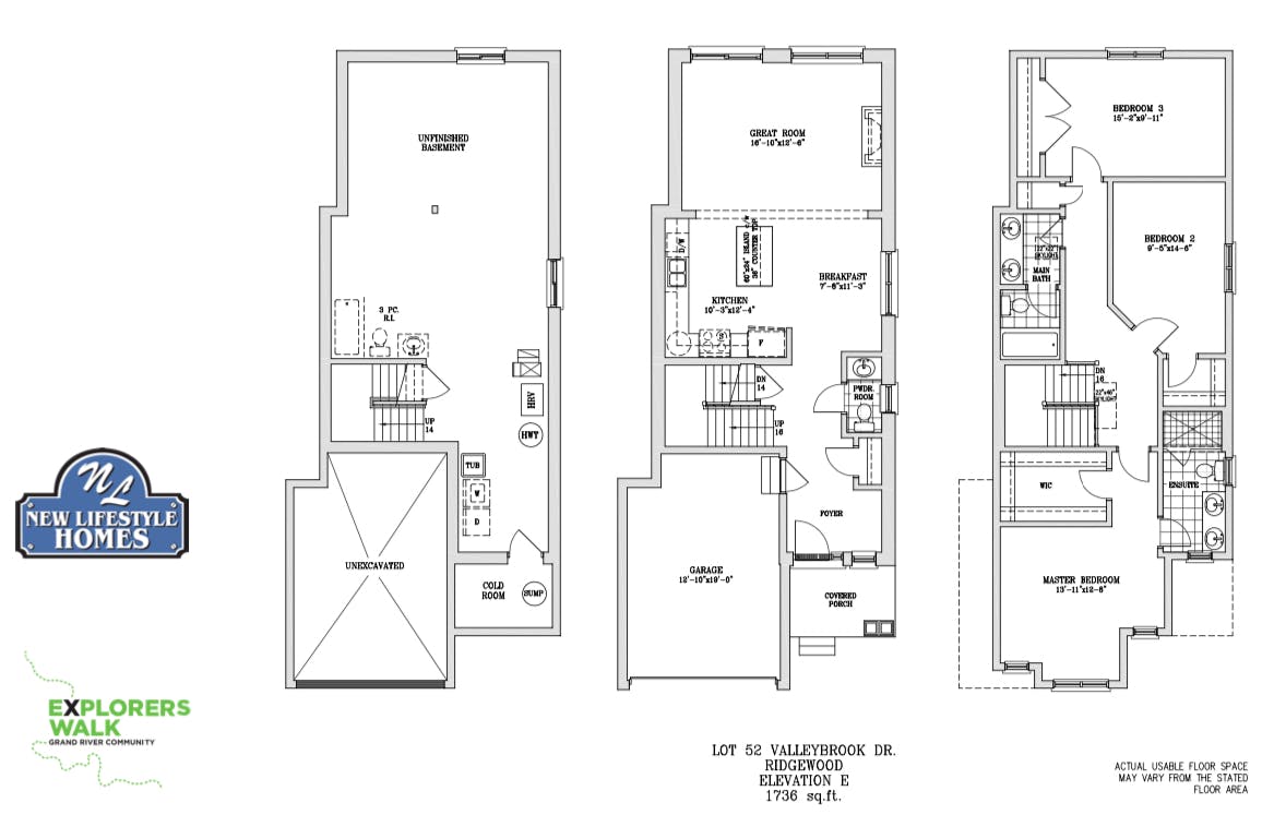 Lot 52 Valleybrook Drive Floorplan