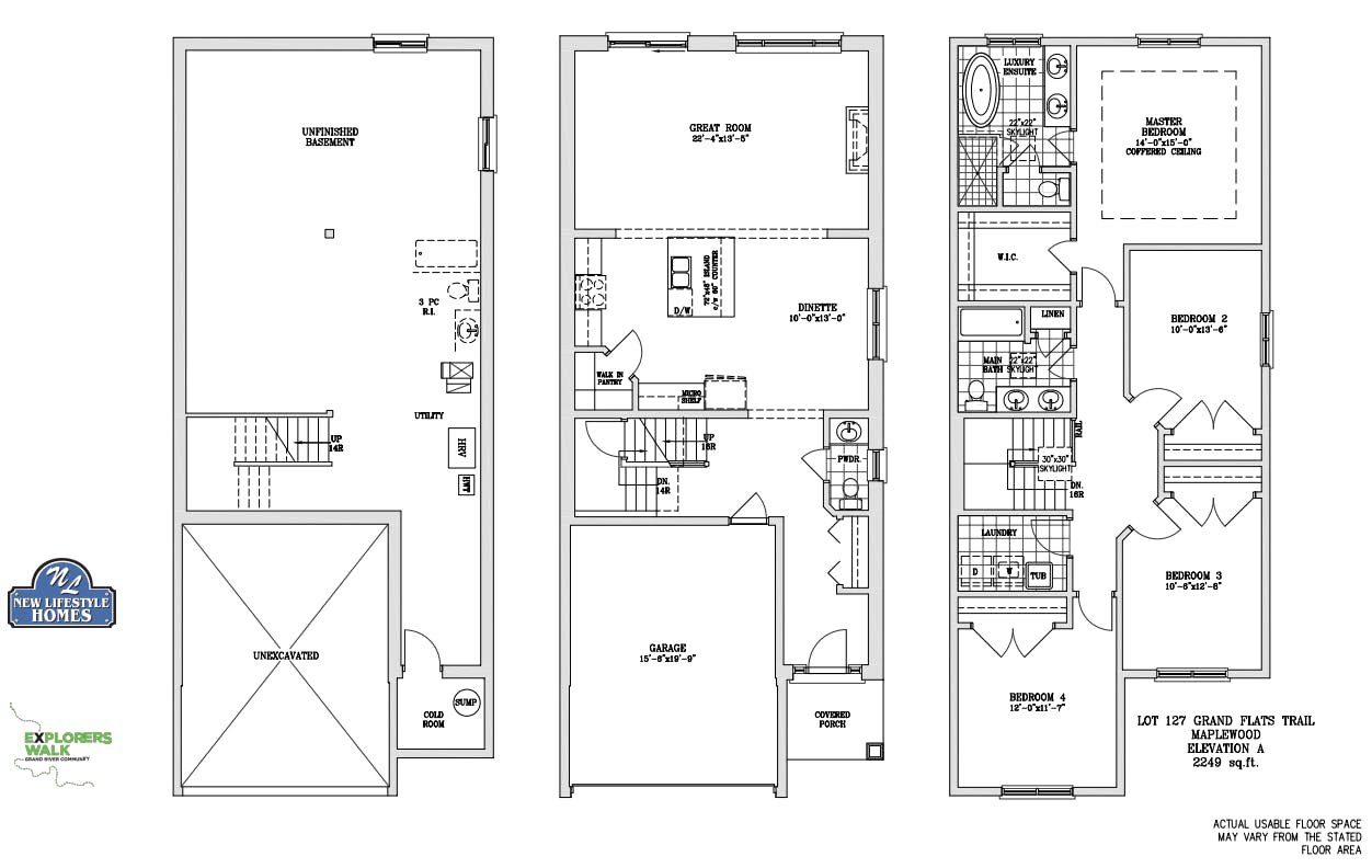 Lot 127 Grand Flats Trail Floorplan