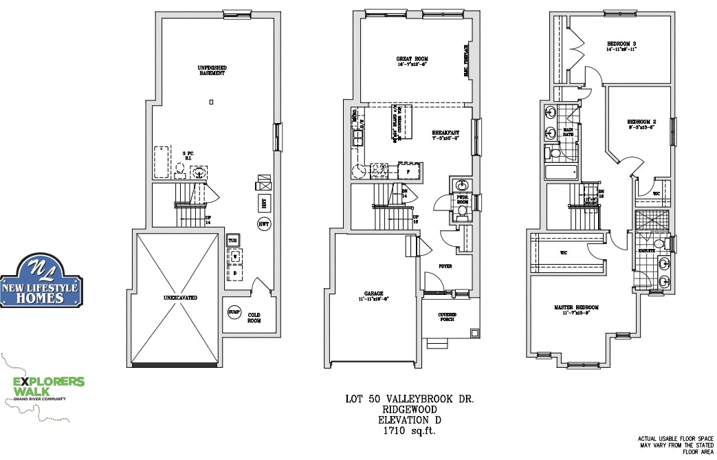 Lot 50 Valleybrook Drive Front Elevation