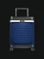 Pull Up Suitcase in blue - front view