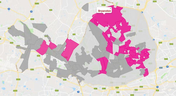 Expansion map area