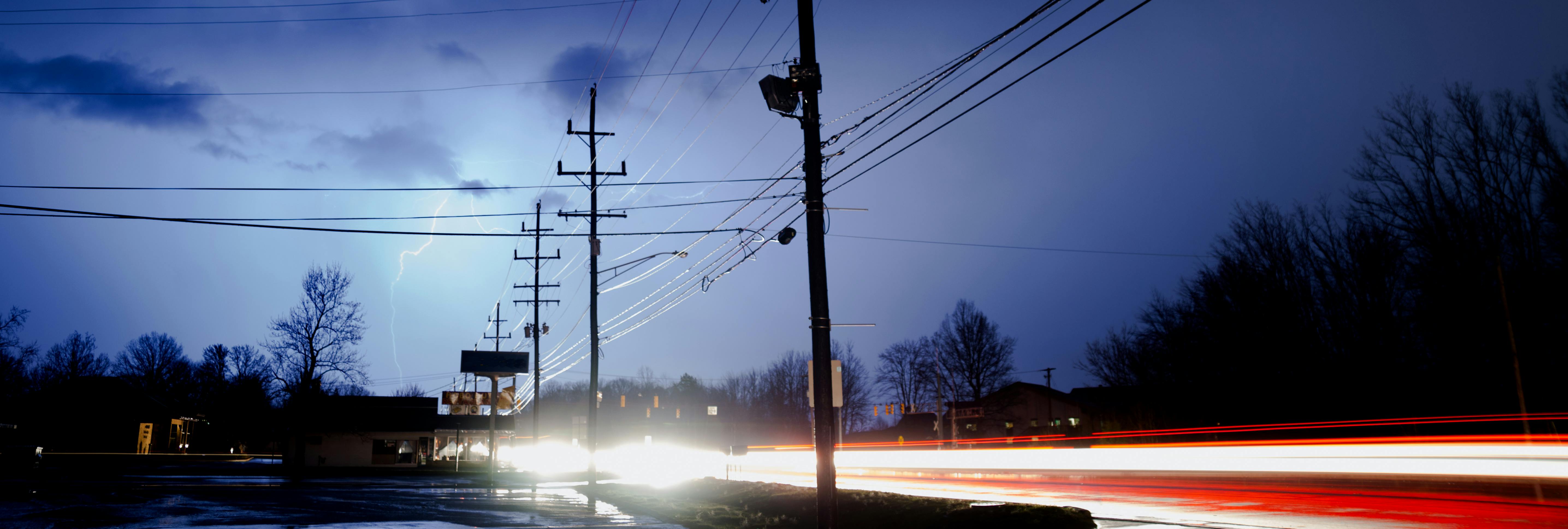 Road at night time