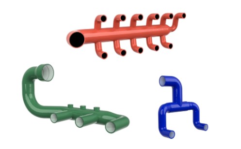 Fuel cell silicone hoses