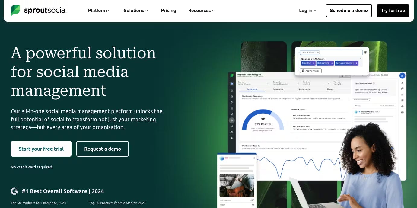Sprout Social Gatsby JS website