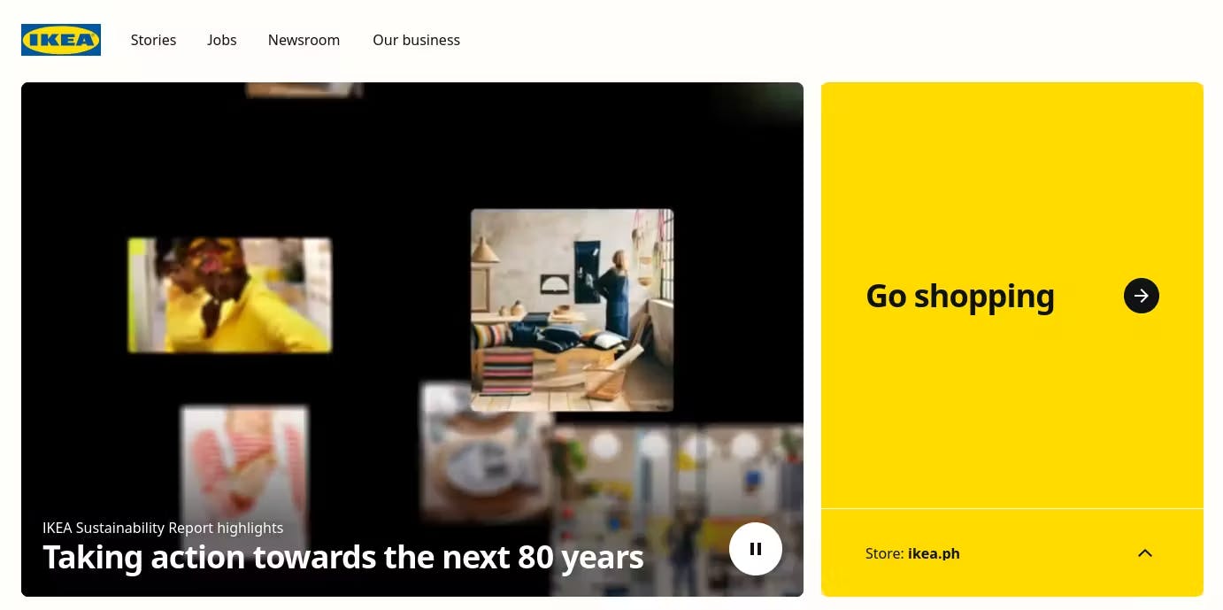 Ikea Gatsby JS website