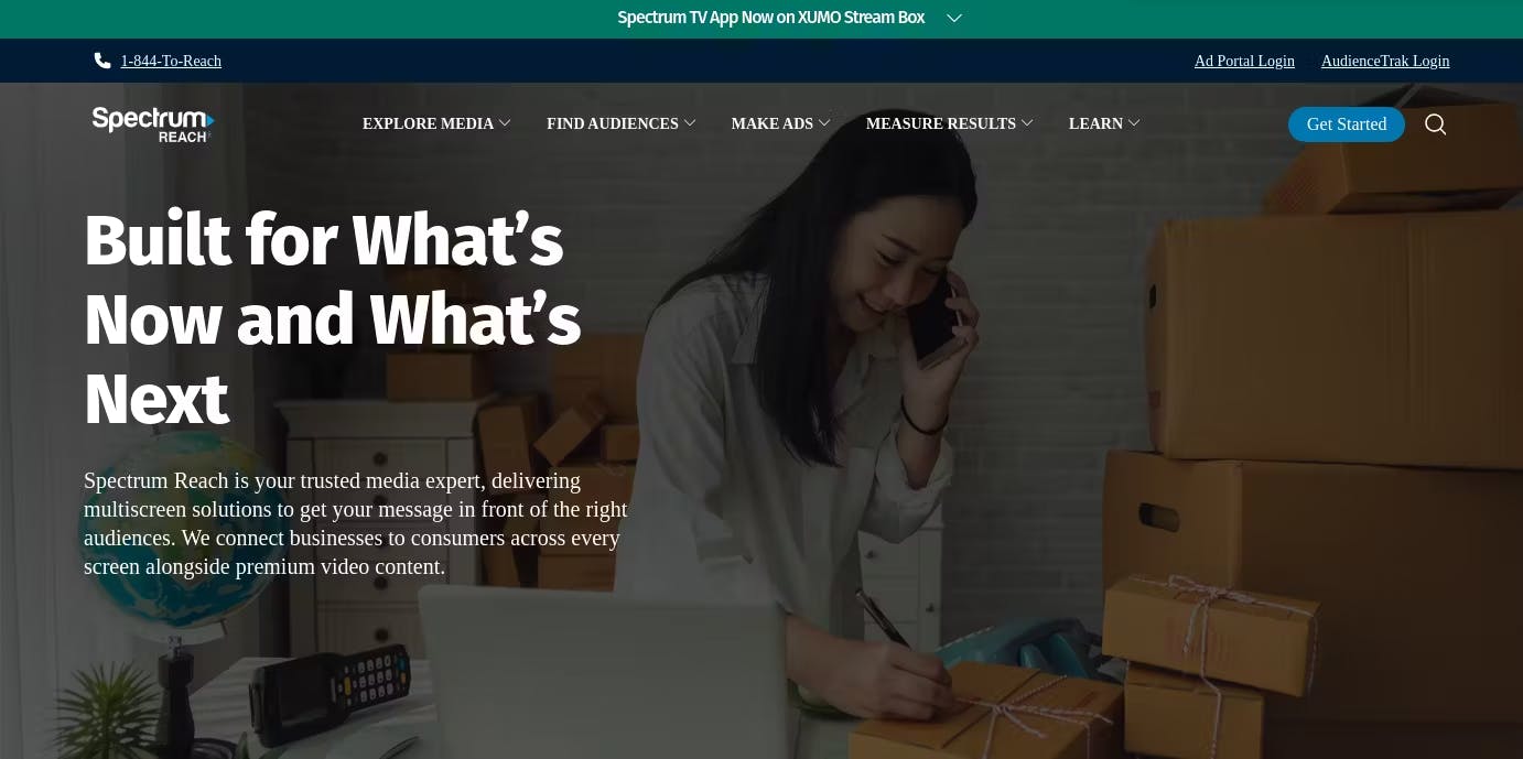 Spectrum Reach Gatsby JS website