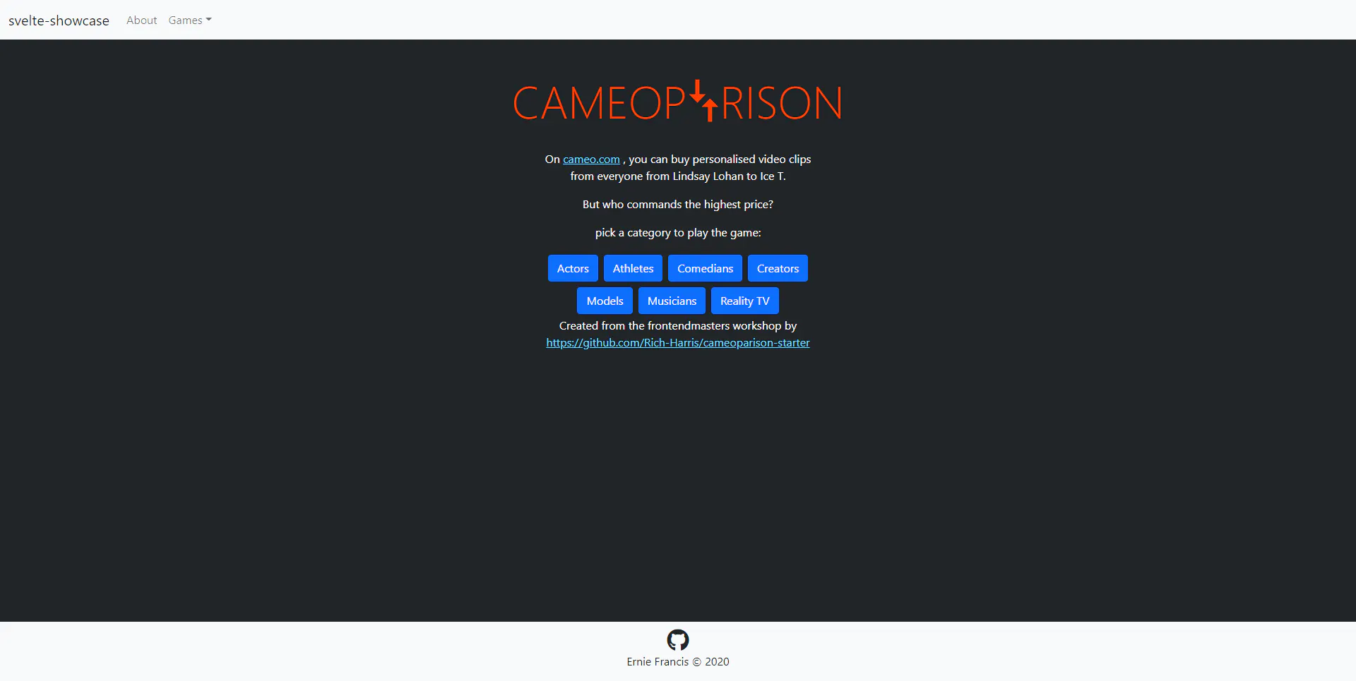 Cameoparison Screenshot