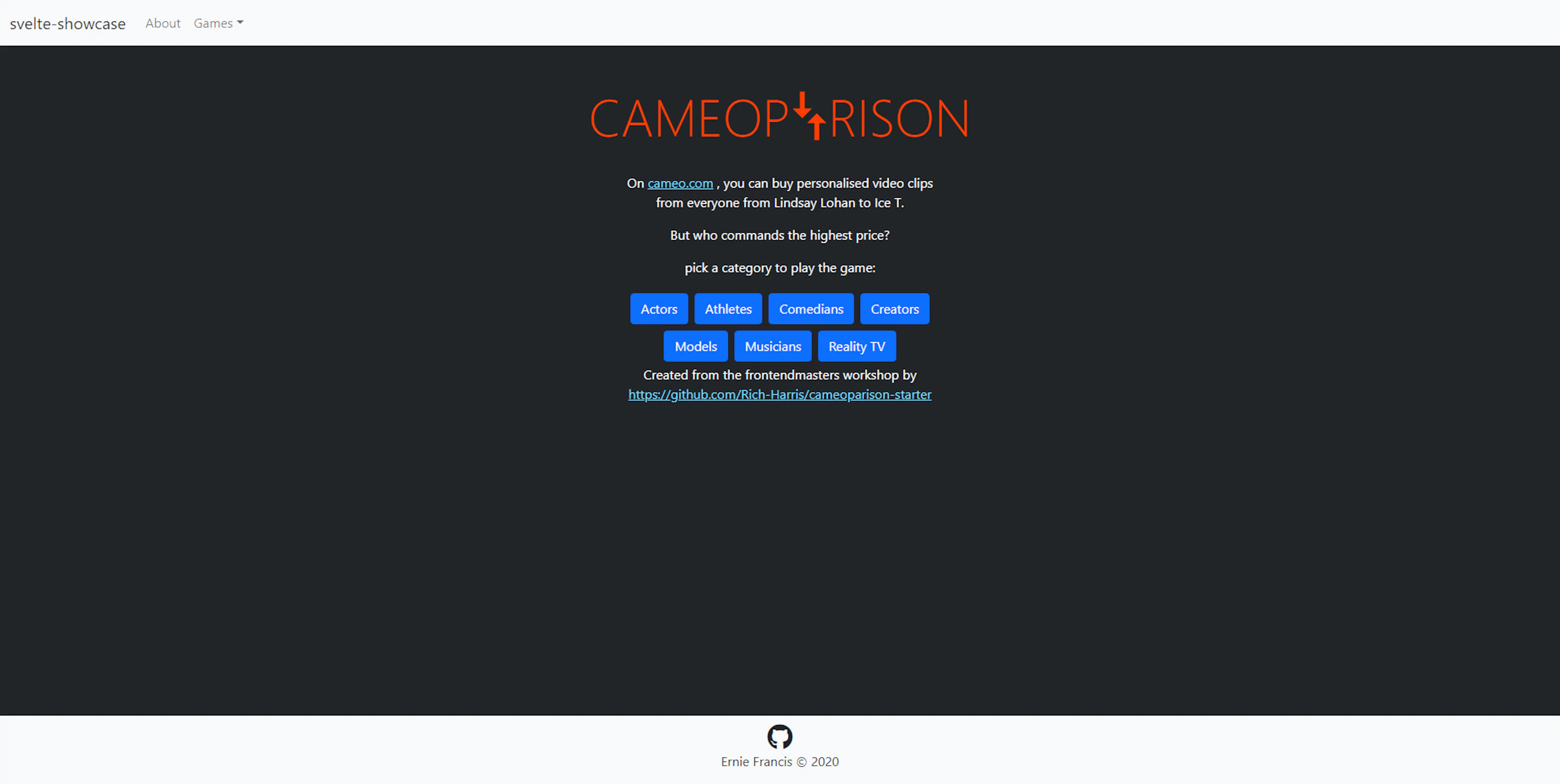 Cameoparison Screenshot