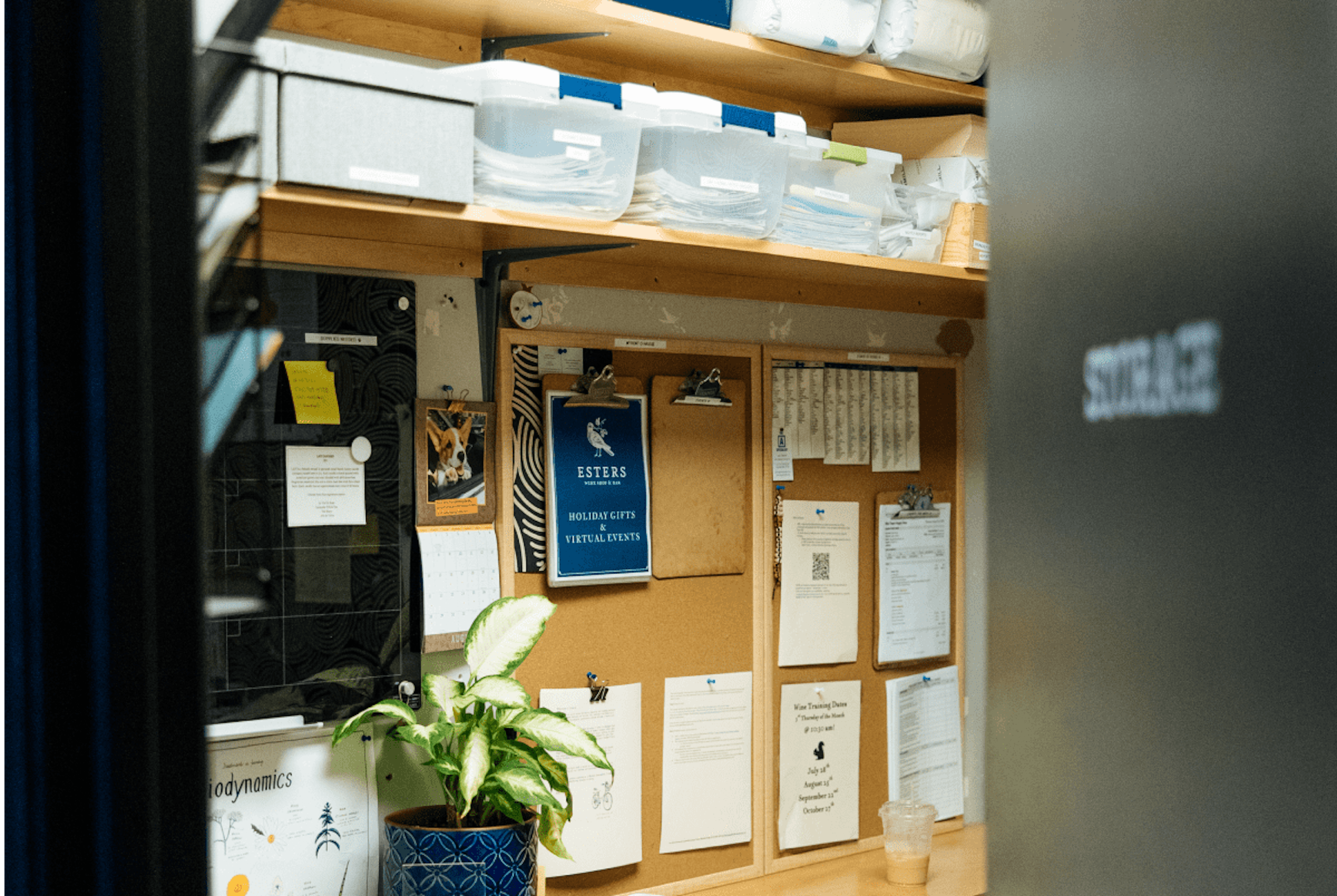 Image of a back office in a restaurant