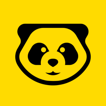 Yellow and black Hungrypanda logo