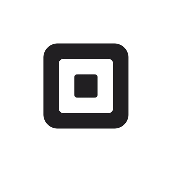 Black and white Square logo