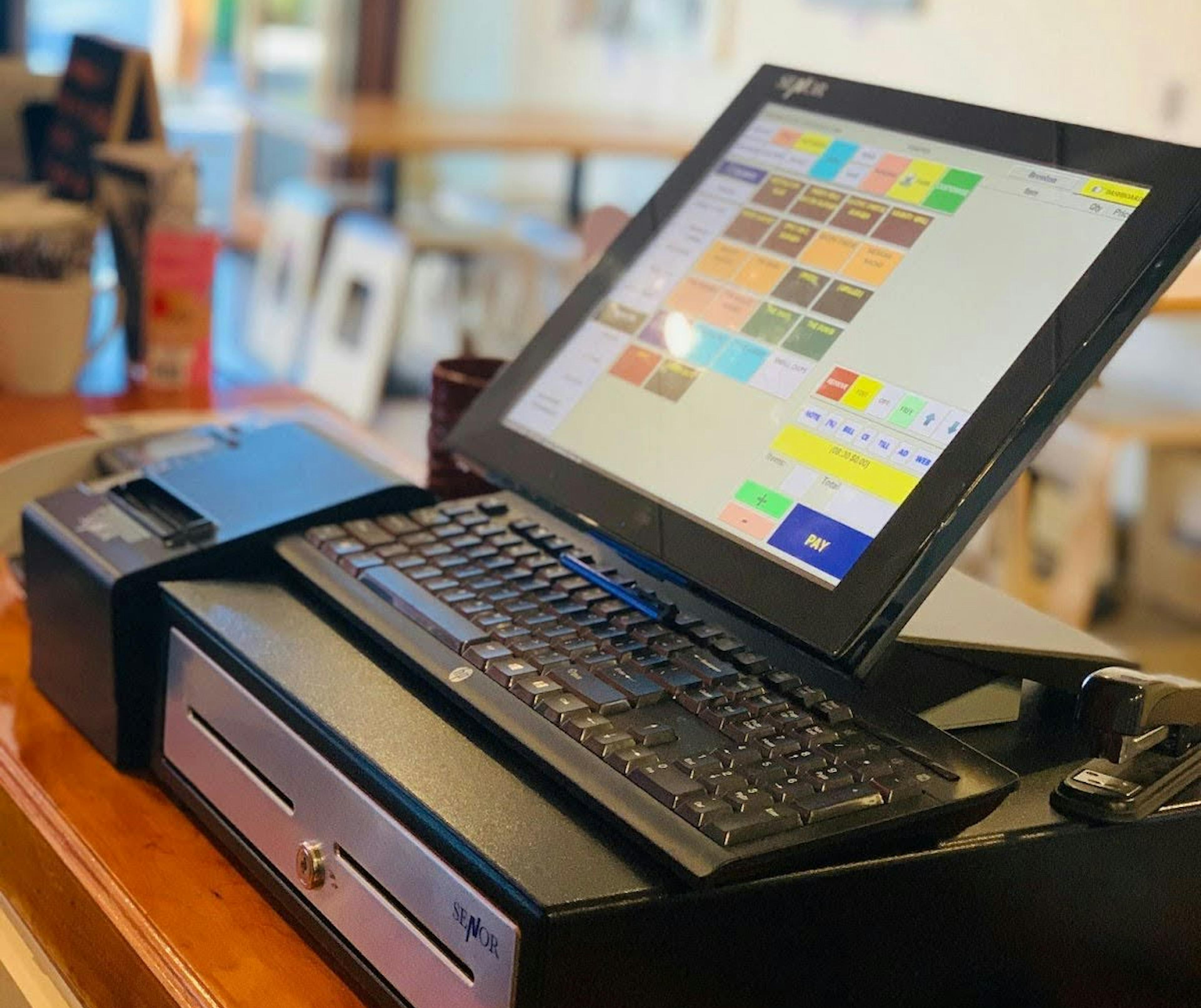 A restaurant POS system. 