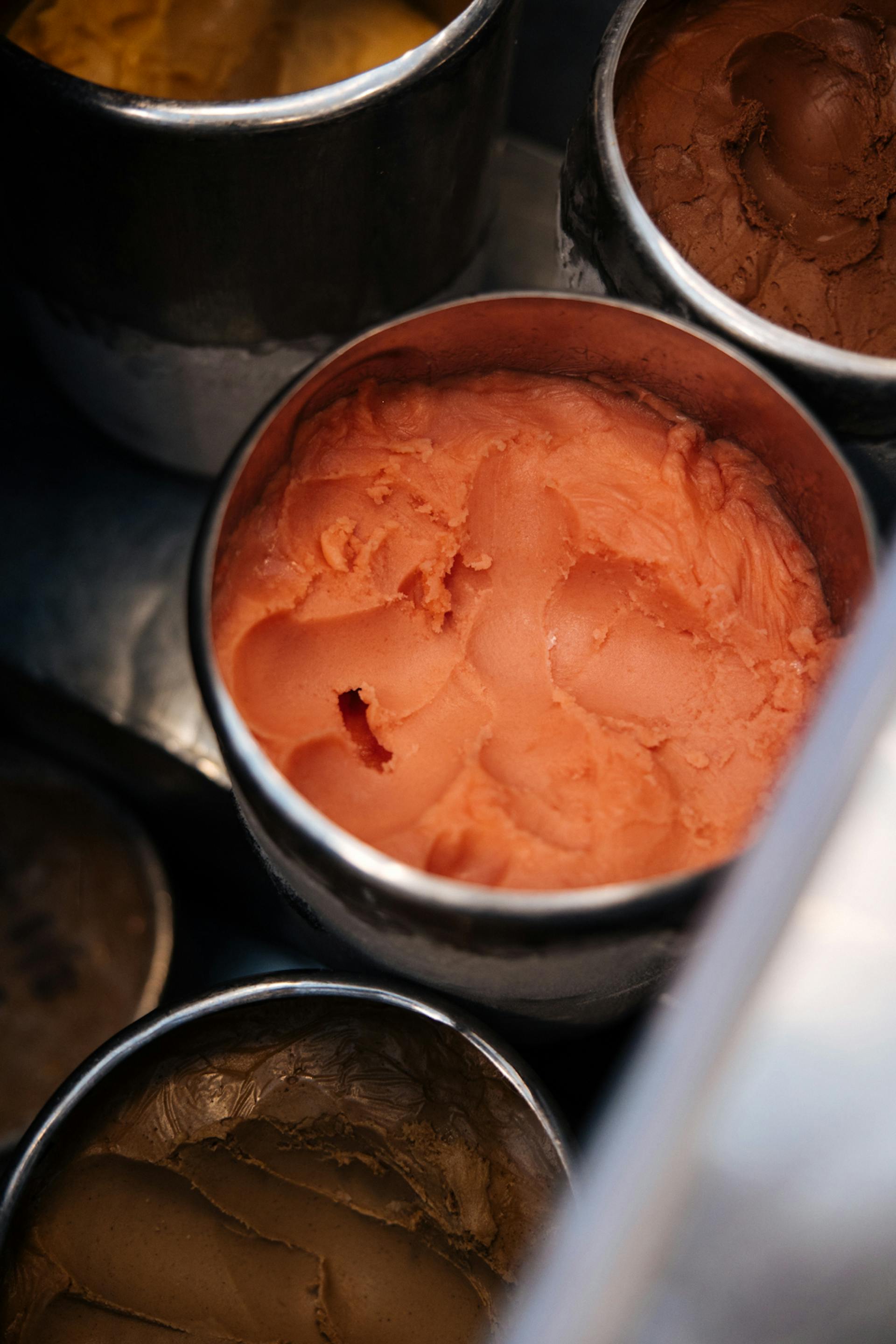 Ice cream in container