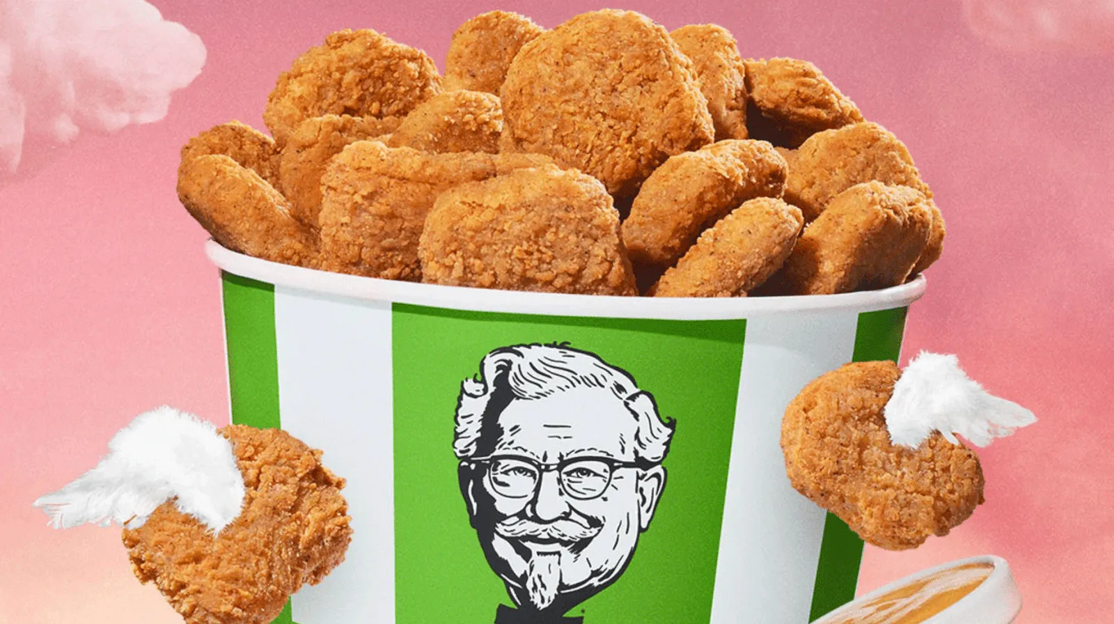 Image of a bucket of KFC "Beyond" Chicken