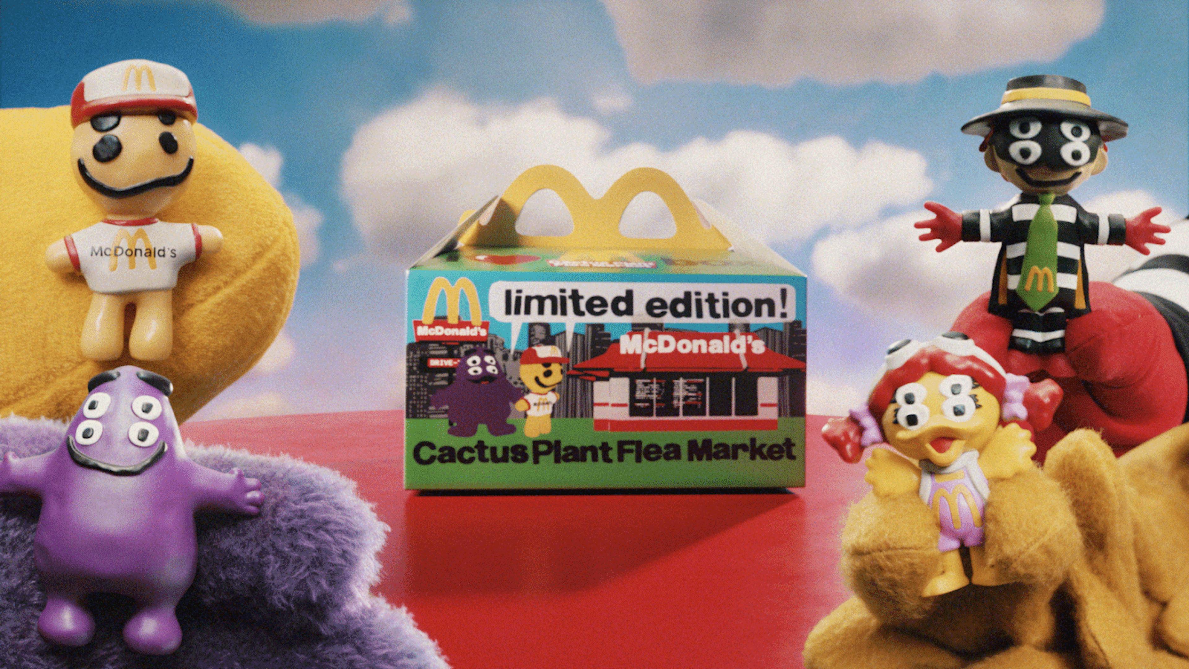 Image of the McDonald's x Cactus Plant Flea Market adult Happy Meal collaboration