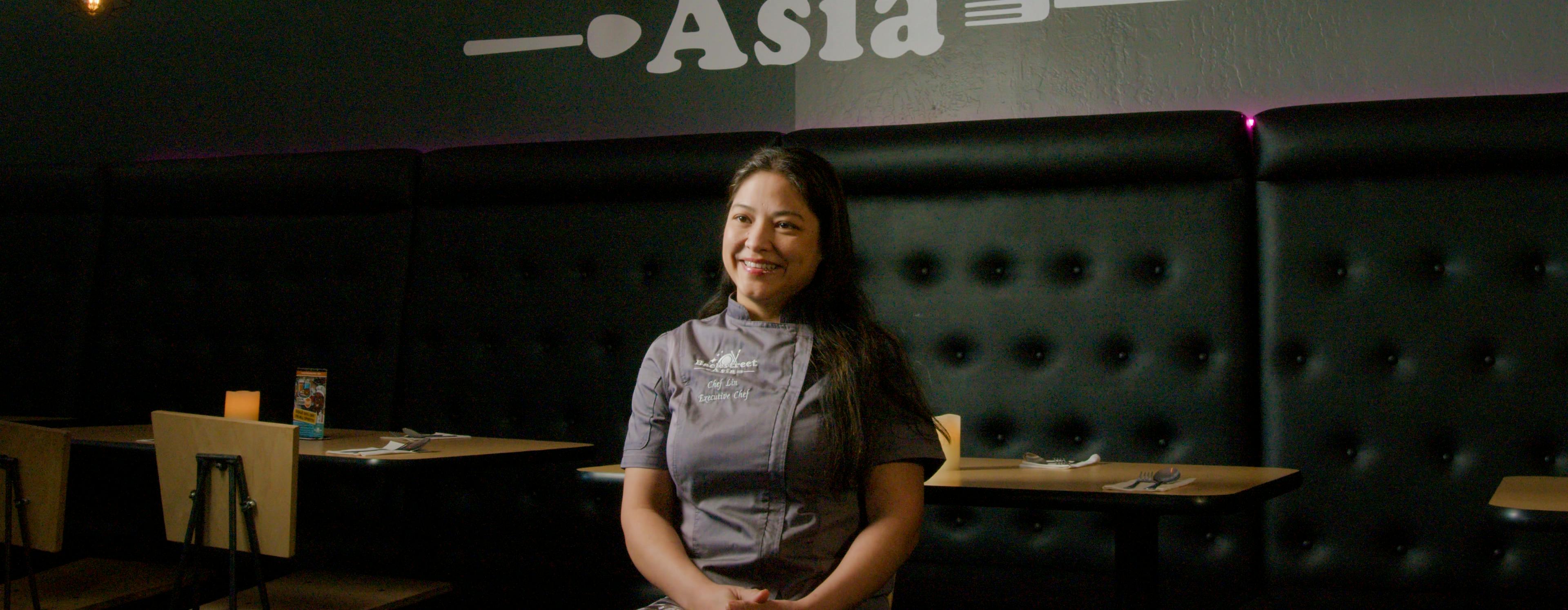 The Executive Chef and interior of Backstreet Asia.