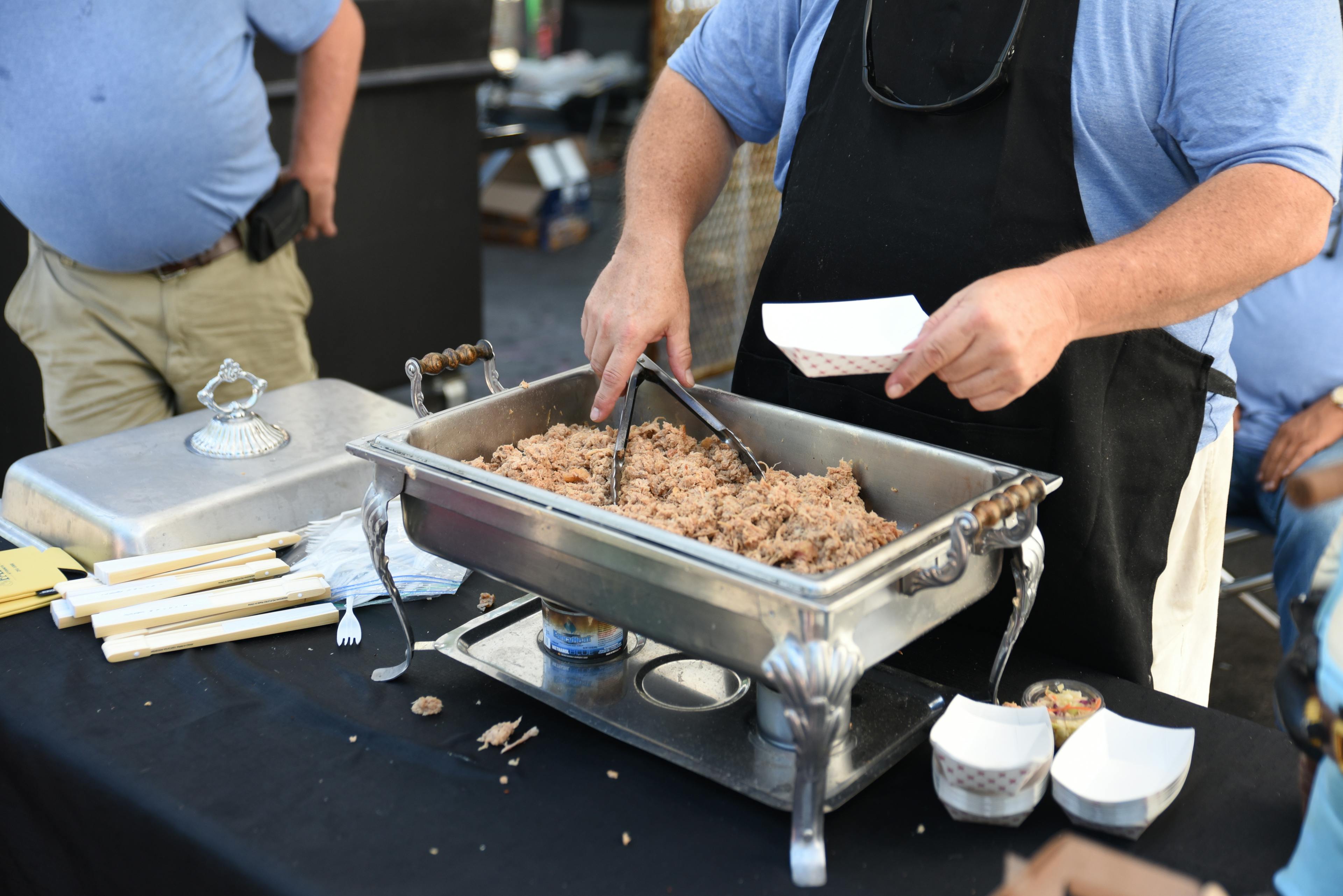 Food truck BBQ in Raleigh, North Carolina.