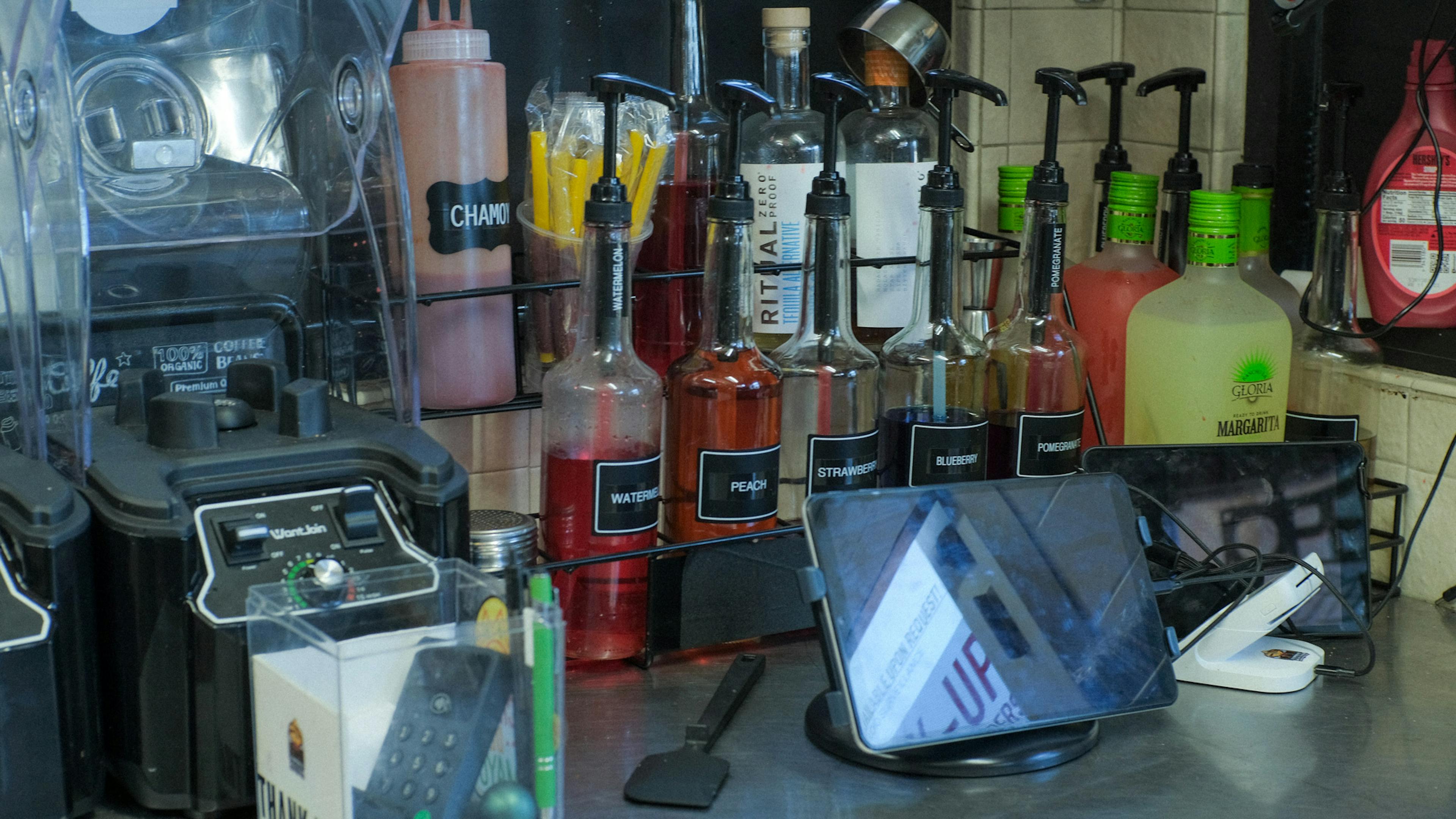 The Otter POS system in a restaurant's kitchen. 