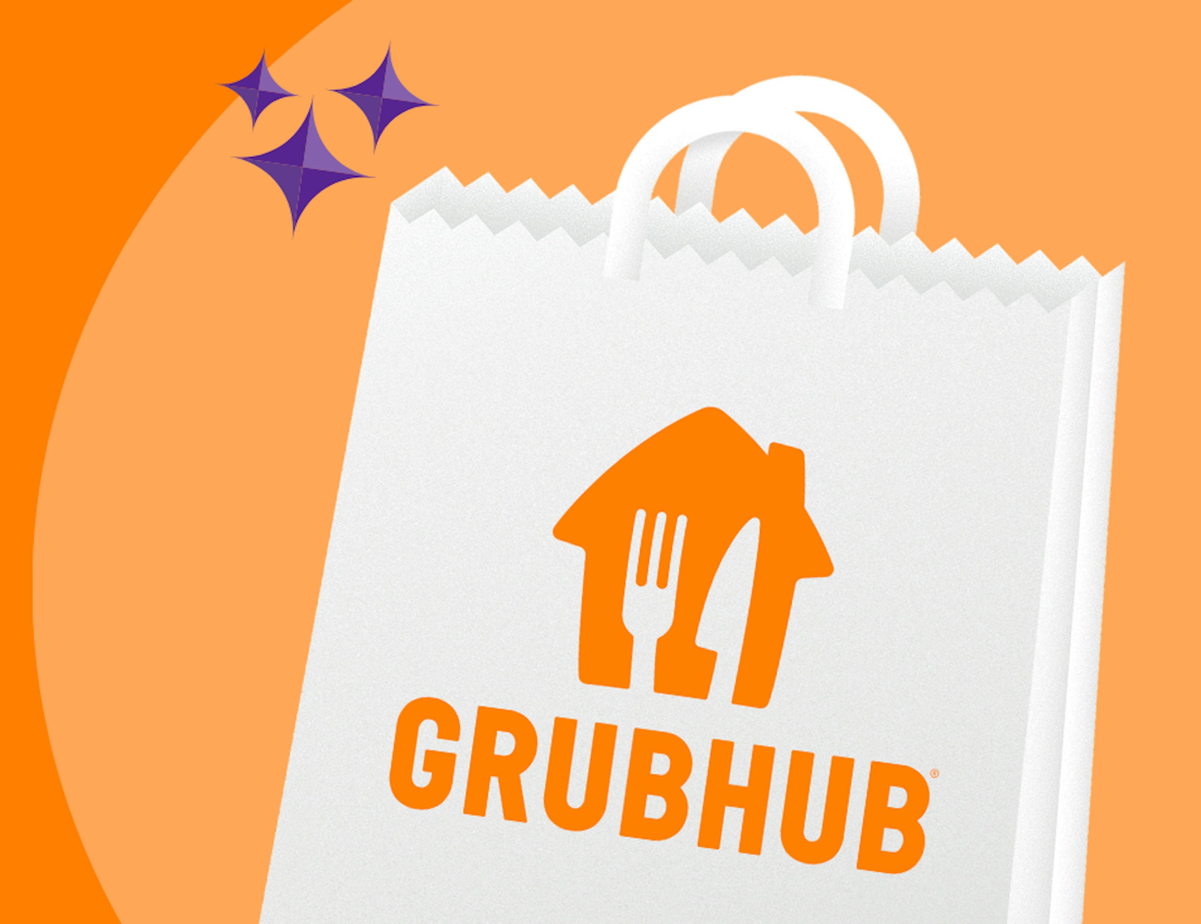 A Grubhub delivery promo. 