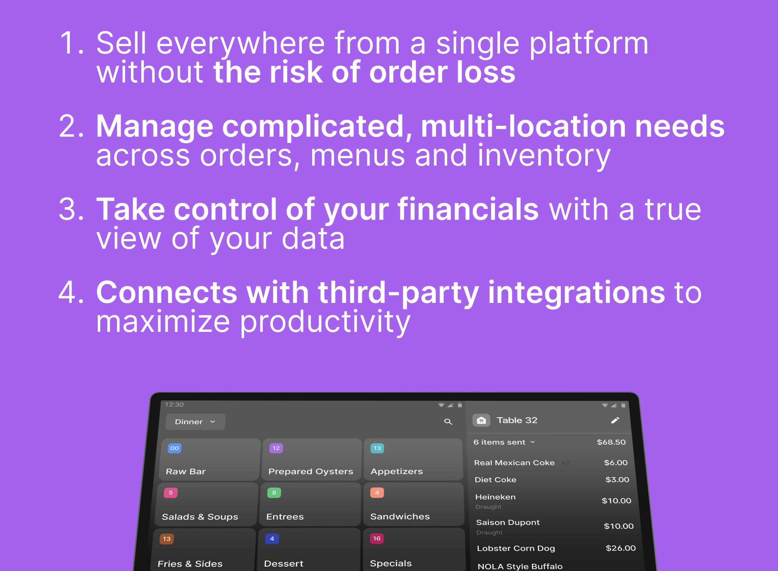 Benefits of a multi-channel restaurant POS system.