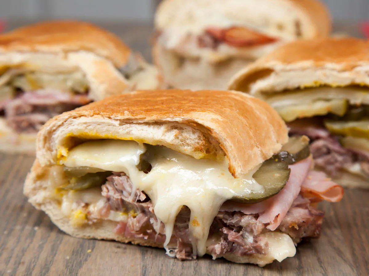 Ham and cheese sandwich from La Barca Restaurant In New York. 