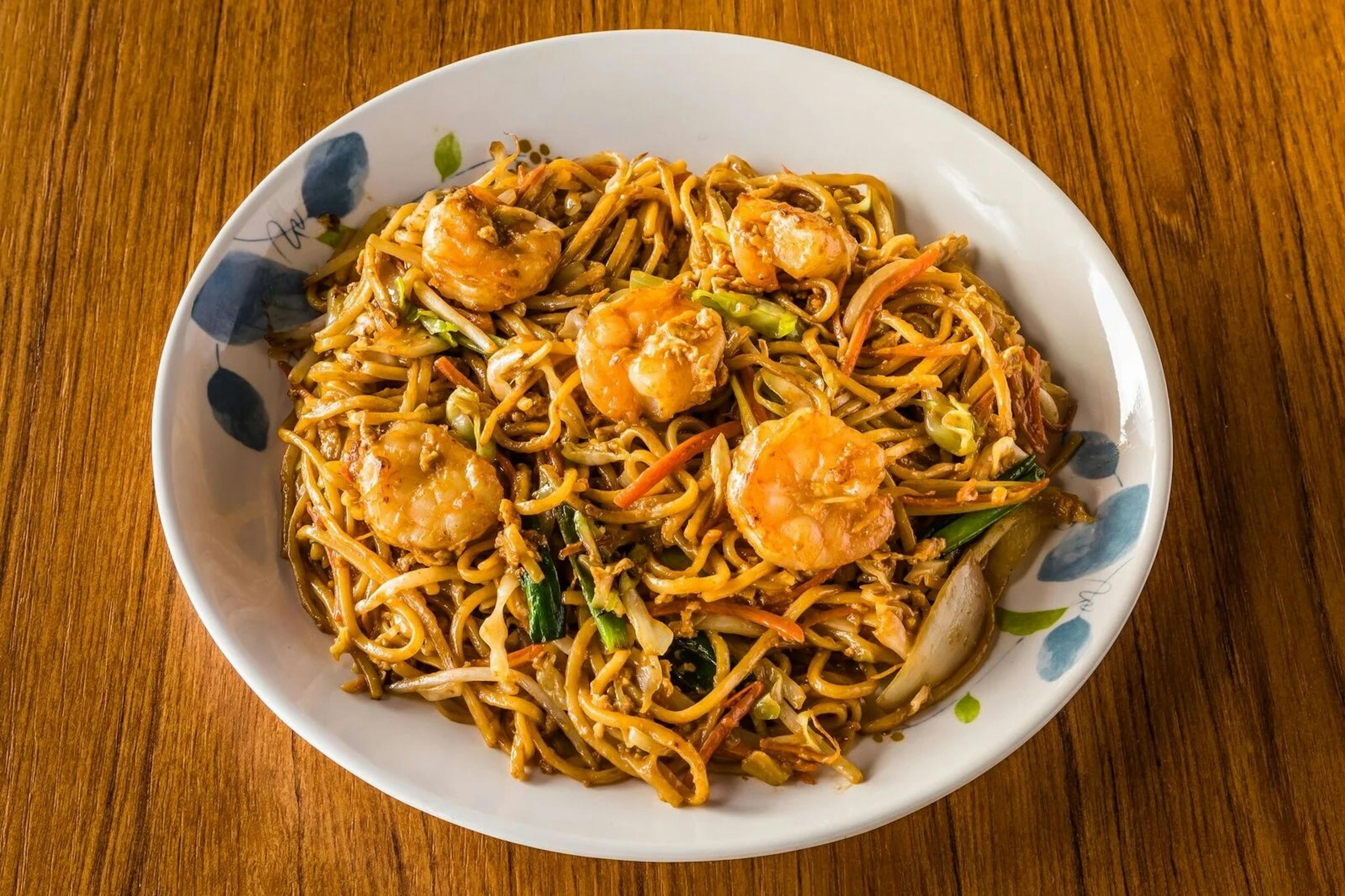 A plate of noodles at NoRa Asian Fresh.