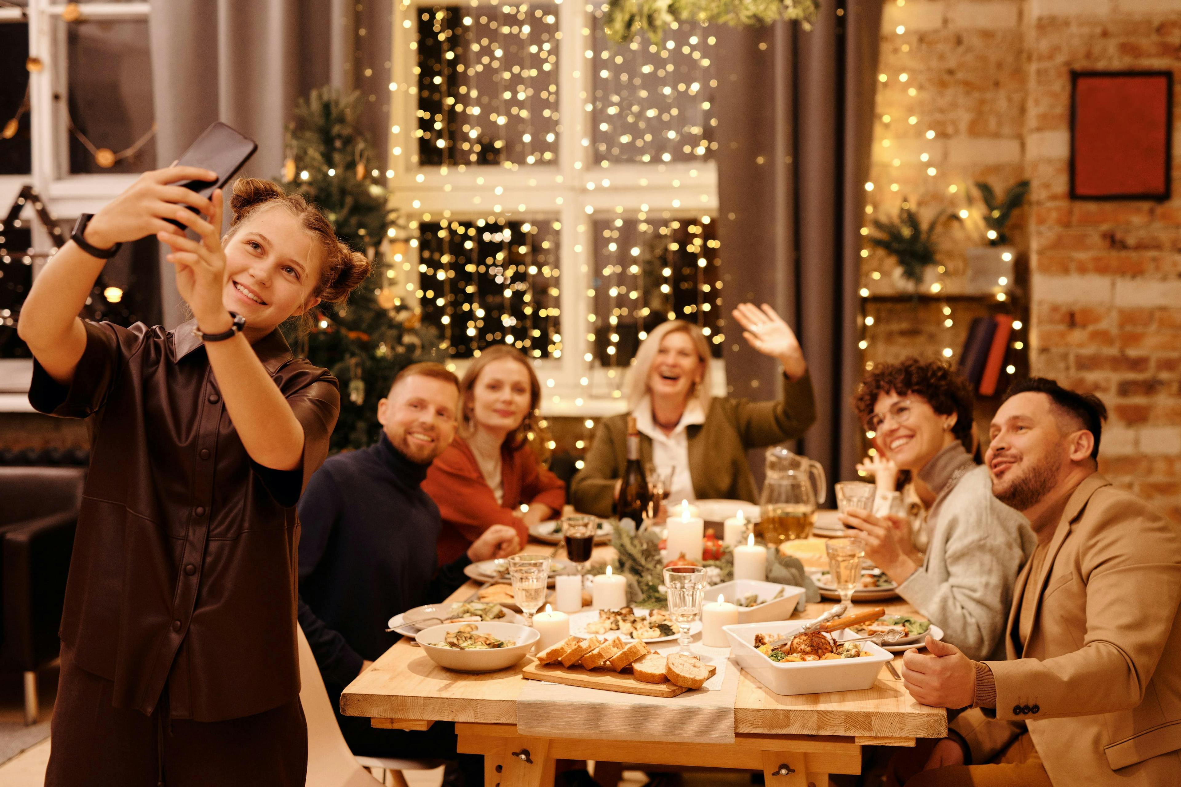 Influencer marketing at a restaurant.