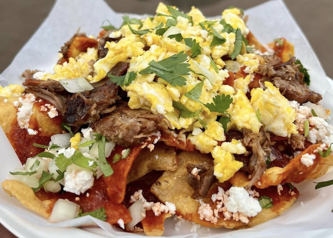 Nachos from Aquino's Birrieria in Pacific Grove, California.