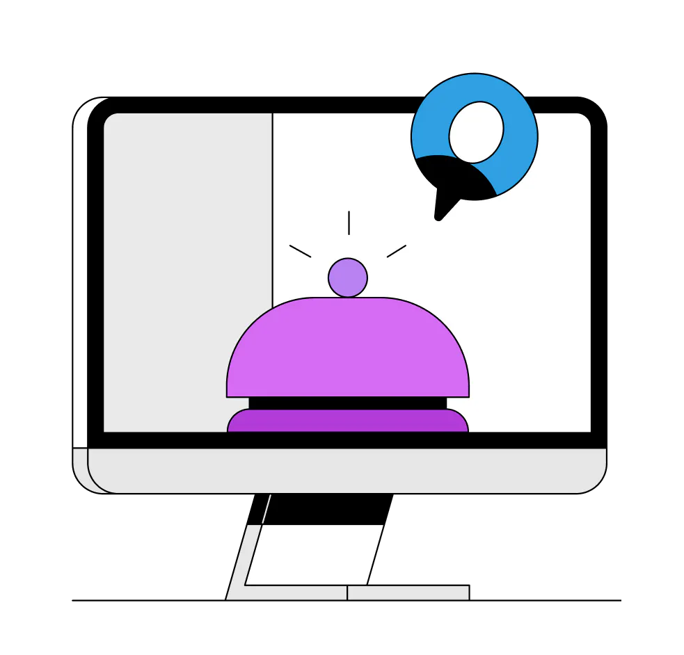 An Otter Online Ordering illustration. 