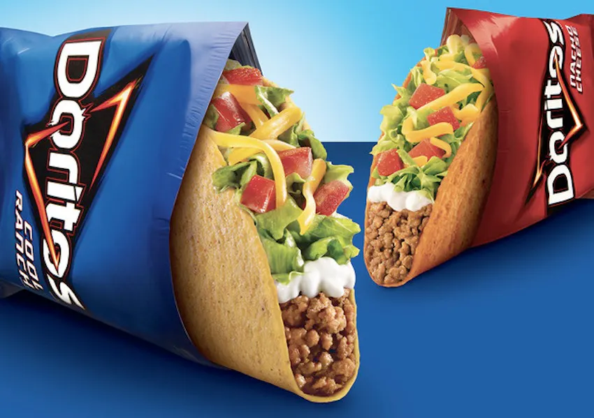 Image of two Doritos Locos Tacos from Taco Bell