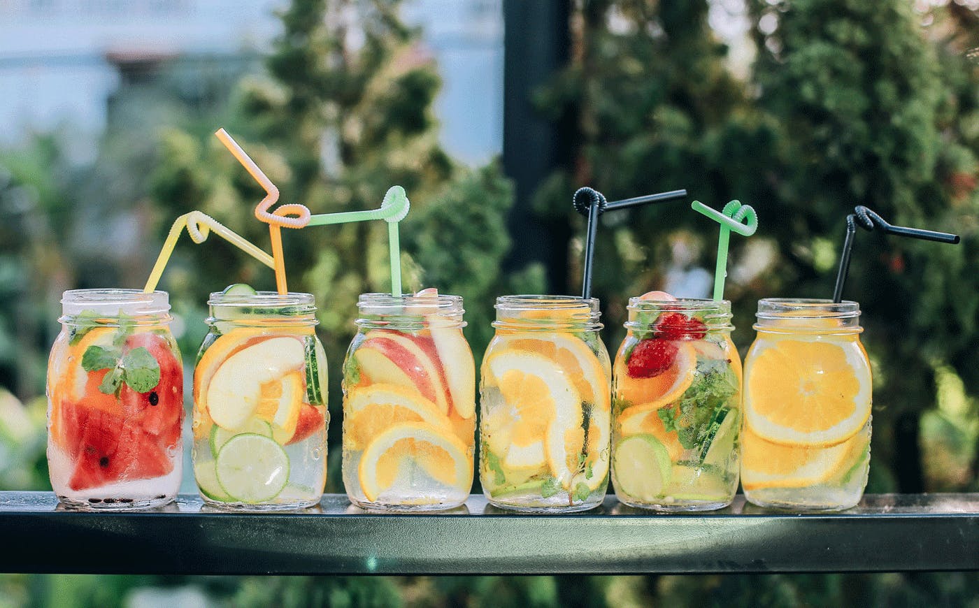 An image of assorted summer cocktai