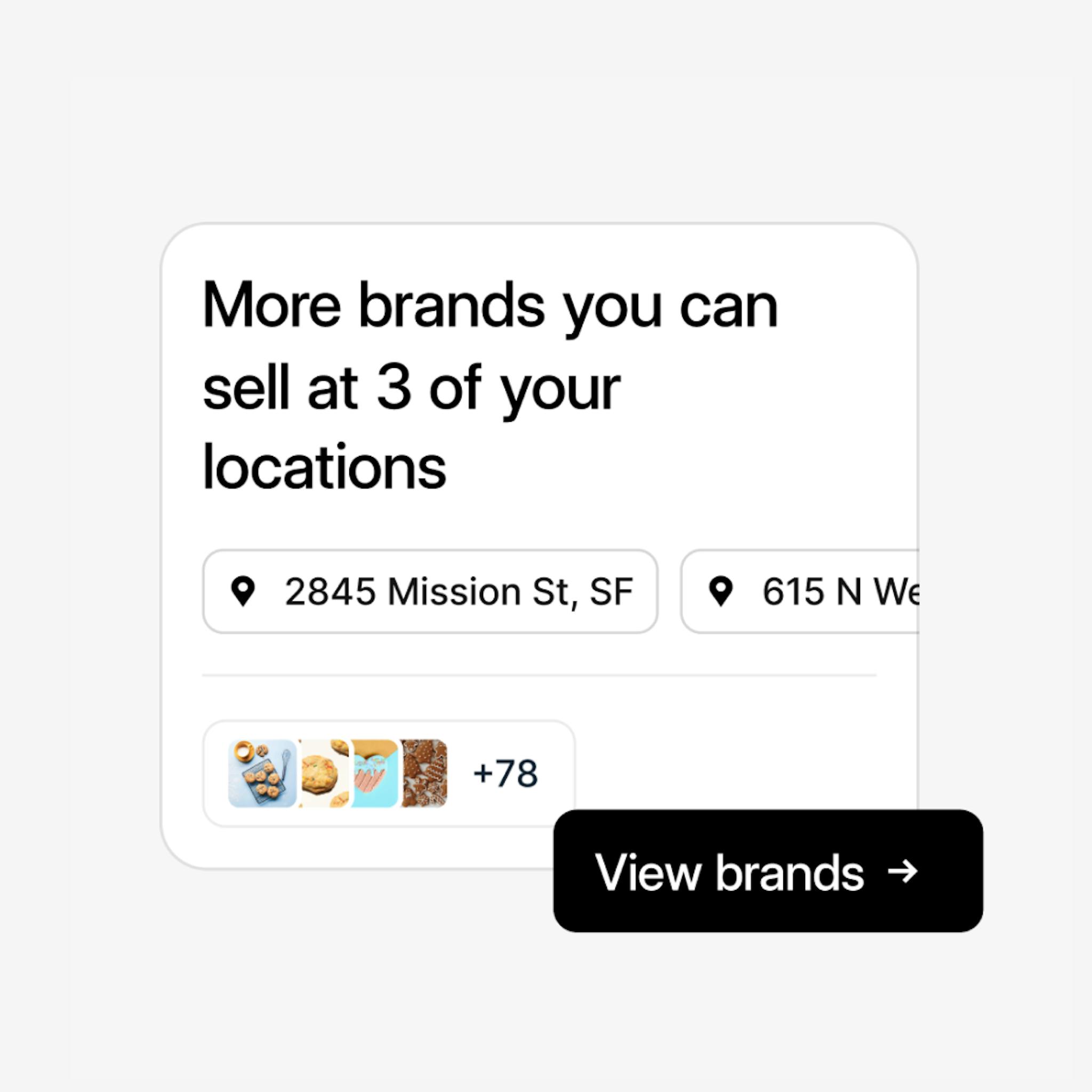 Sell multiple different brands at once