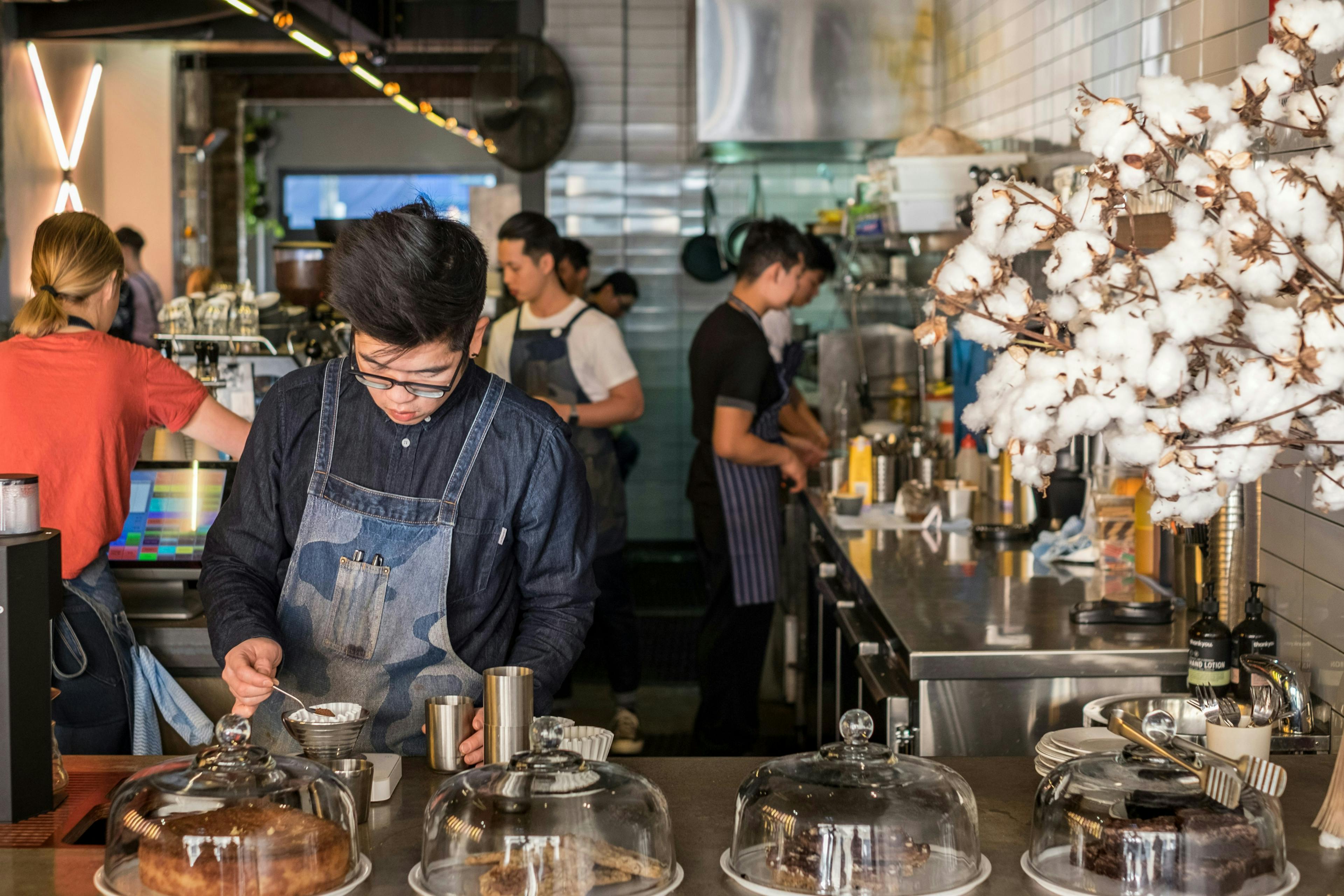 Front-of-house restaurant staff.
