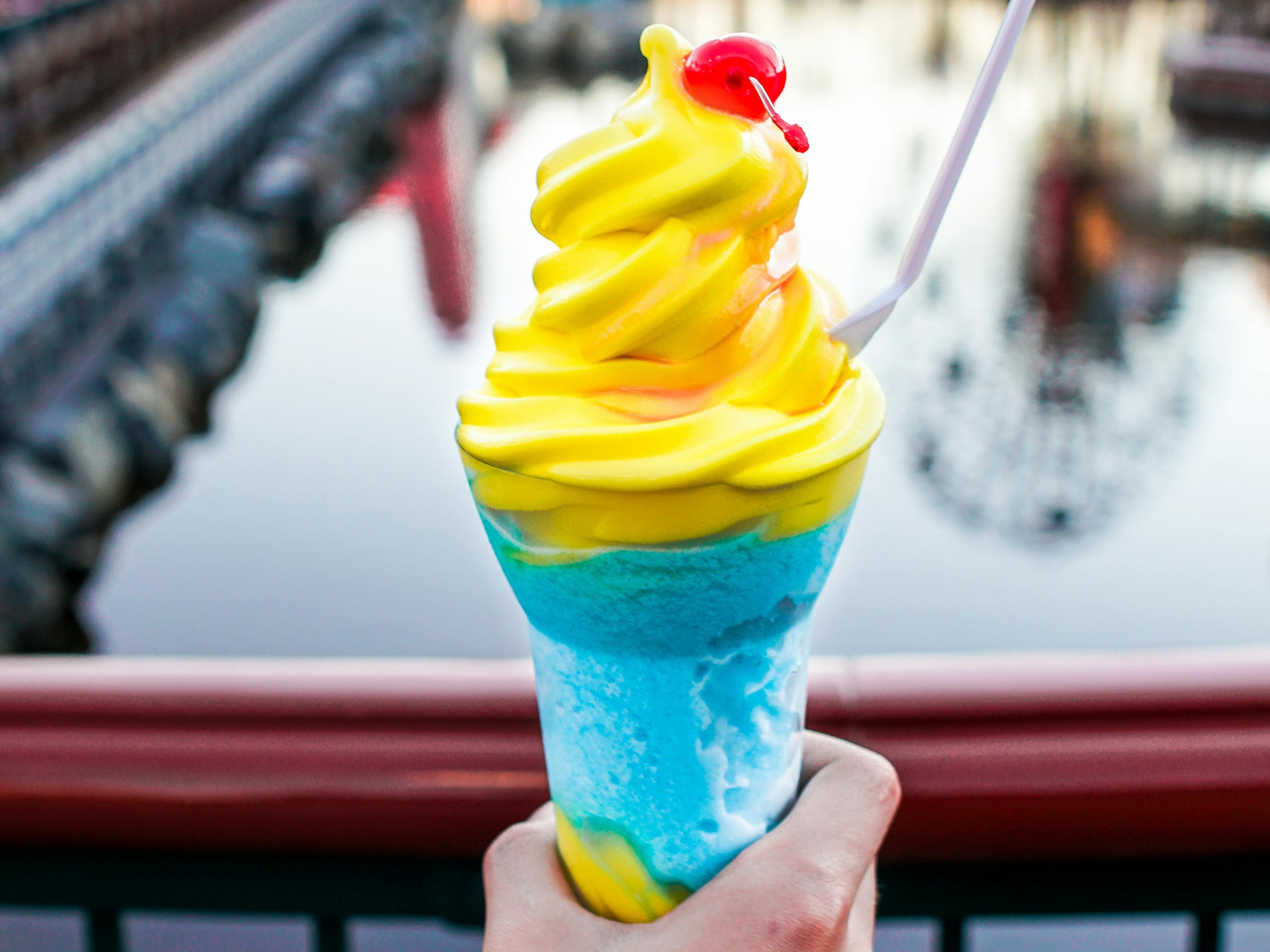 A cup of alcohol-infused ice cream. 