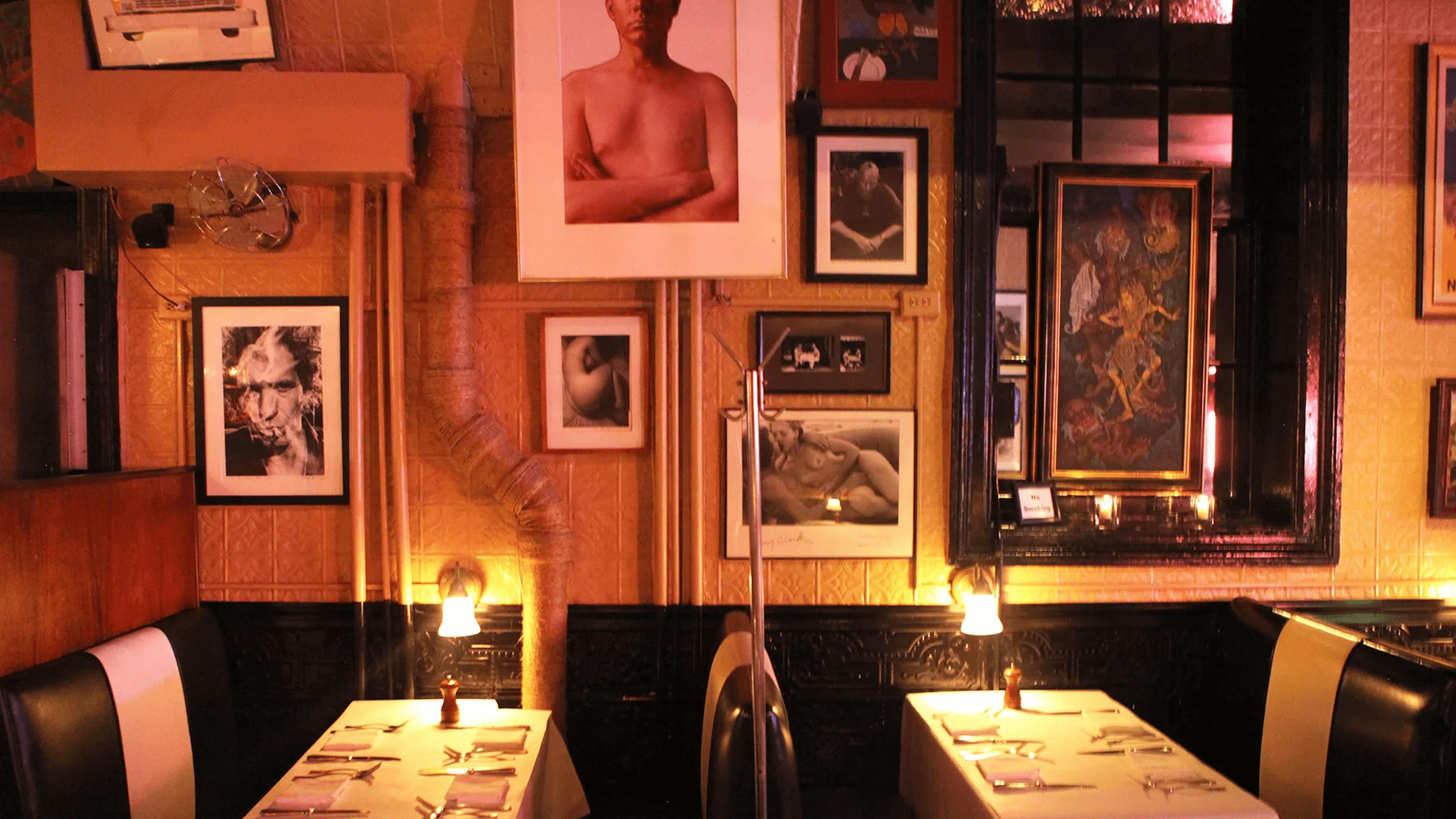 Interior of Raoul's restaurant, NYC.