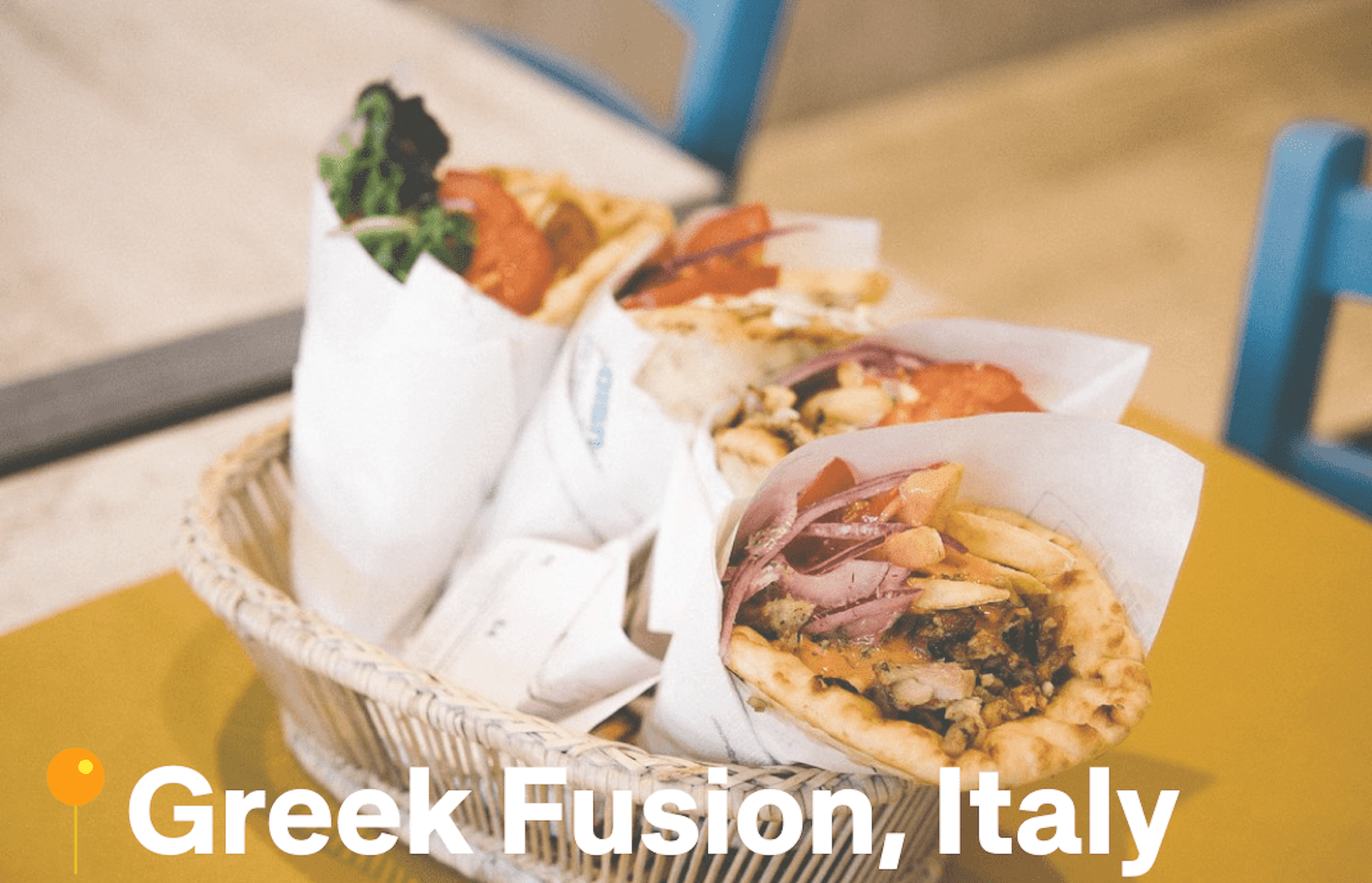 Image of Pita sandwiches from Greek Fusion in Italy