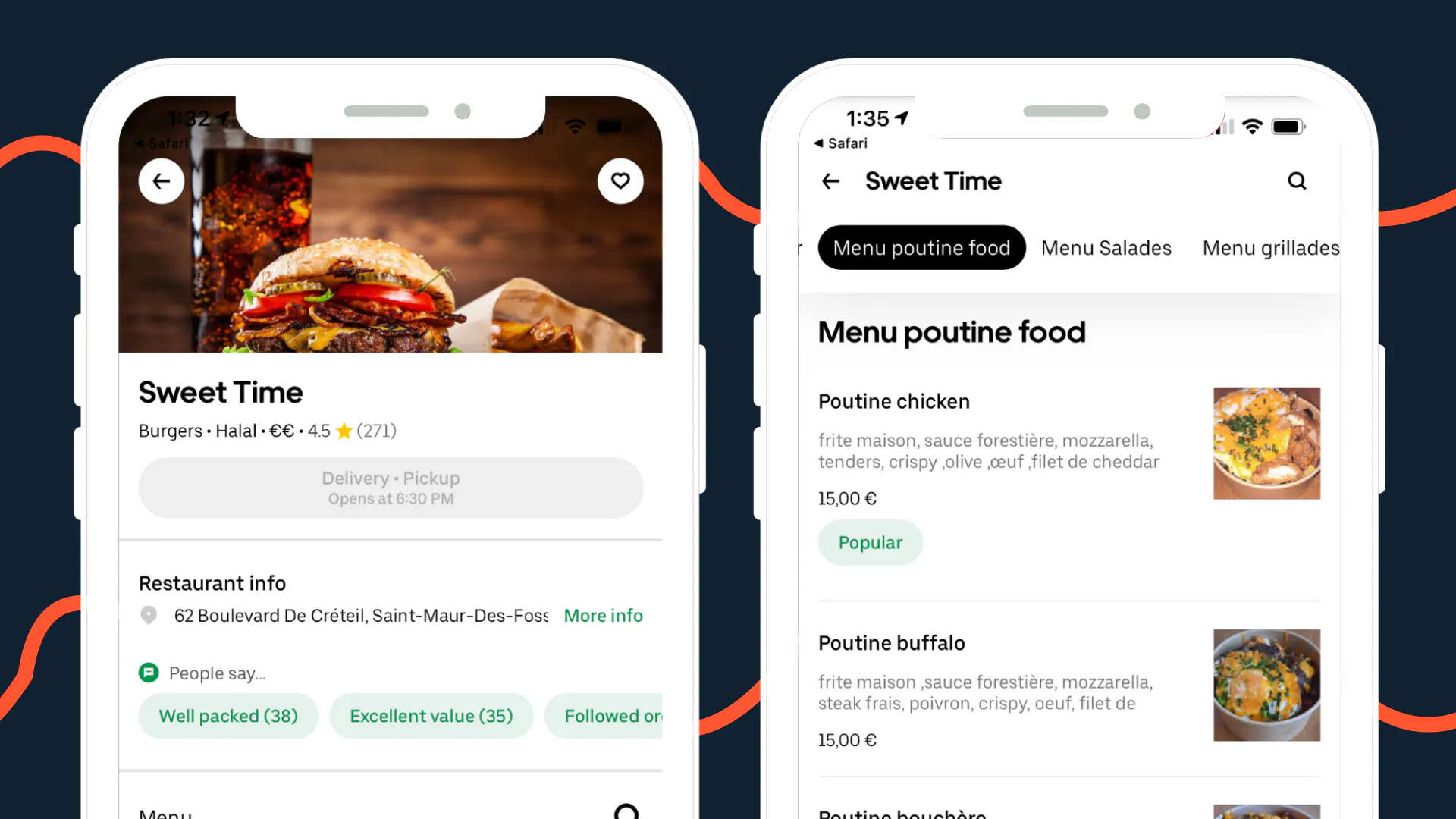 Image of Sweet Time restaurant's delivery menu