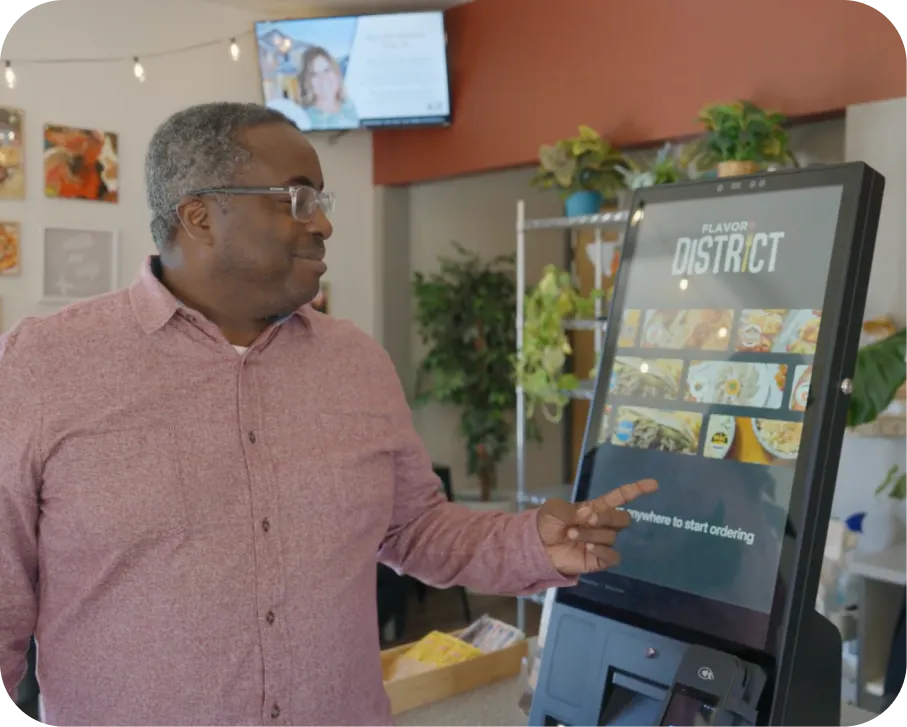 ice cream shop pos system kiosk & handheld pos