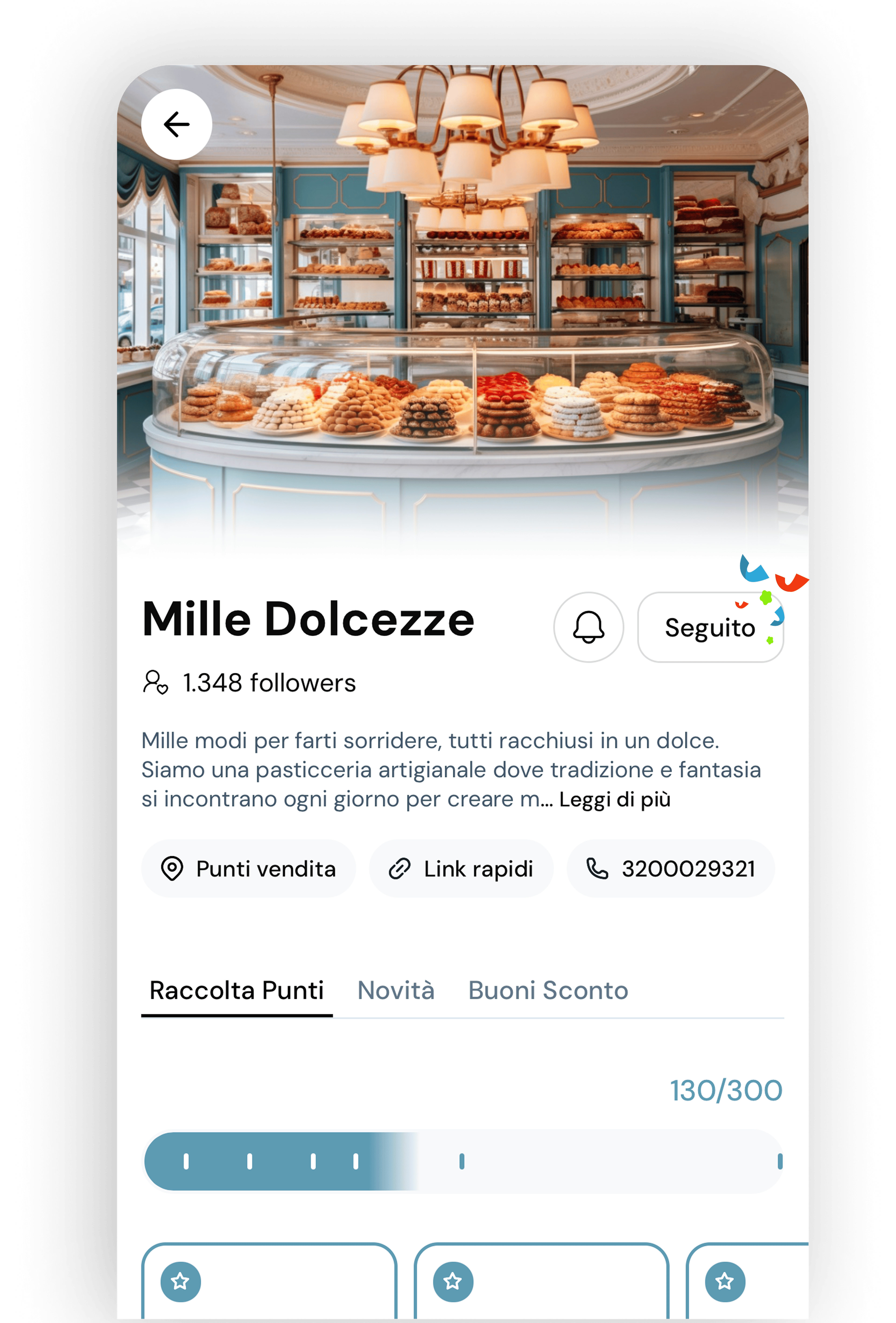 Next is free shop screen