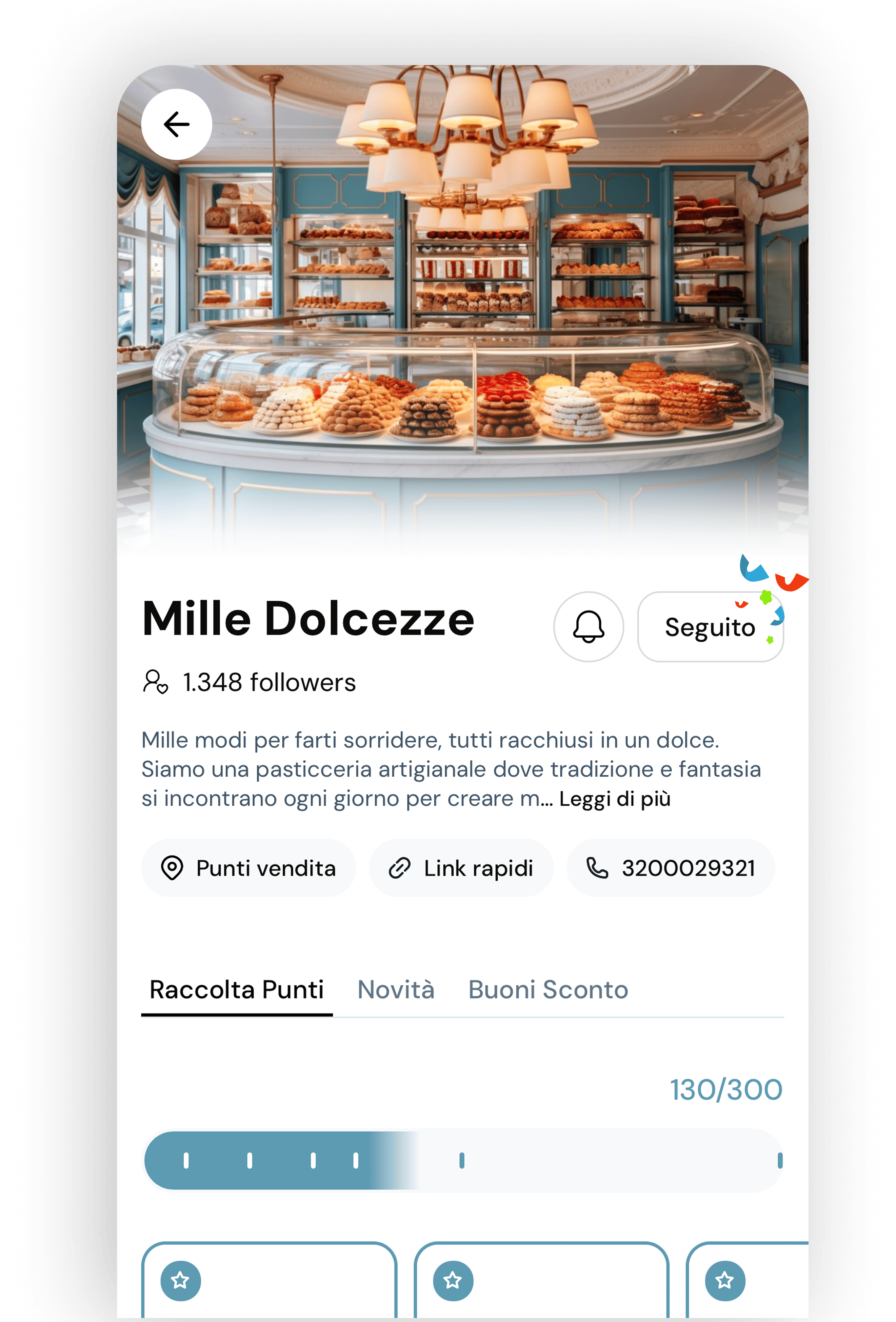 Next is free shop screen