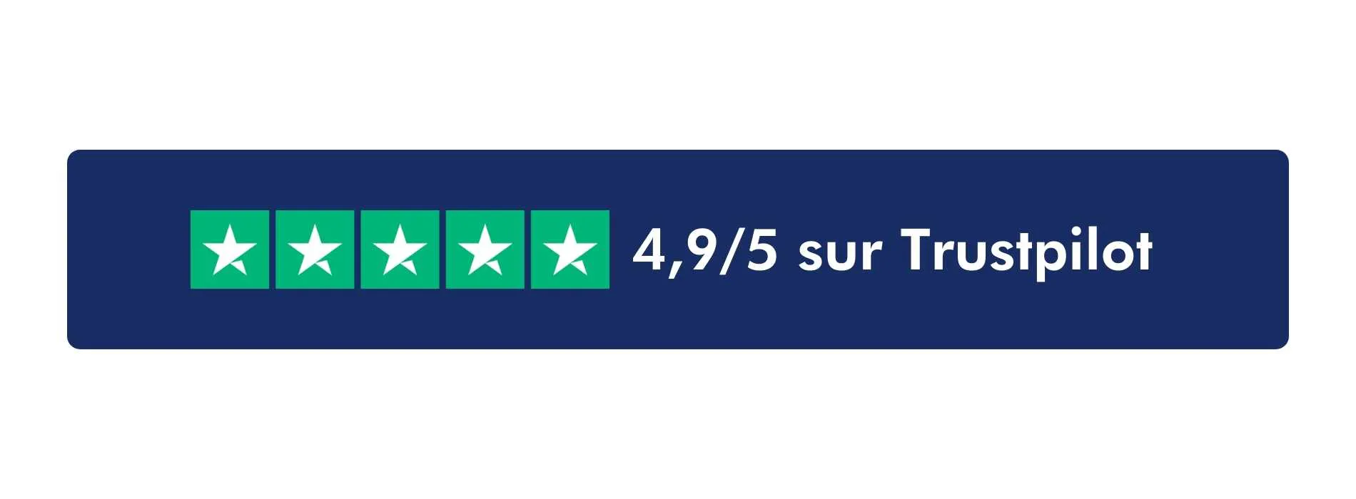 note nextories sur Trustpilot
