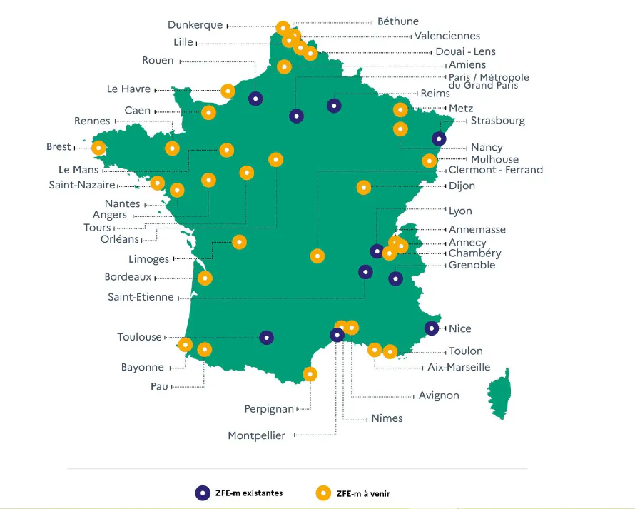 Carte ZFE 