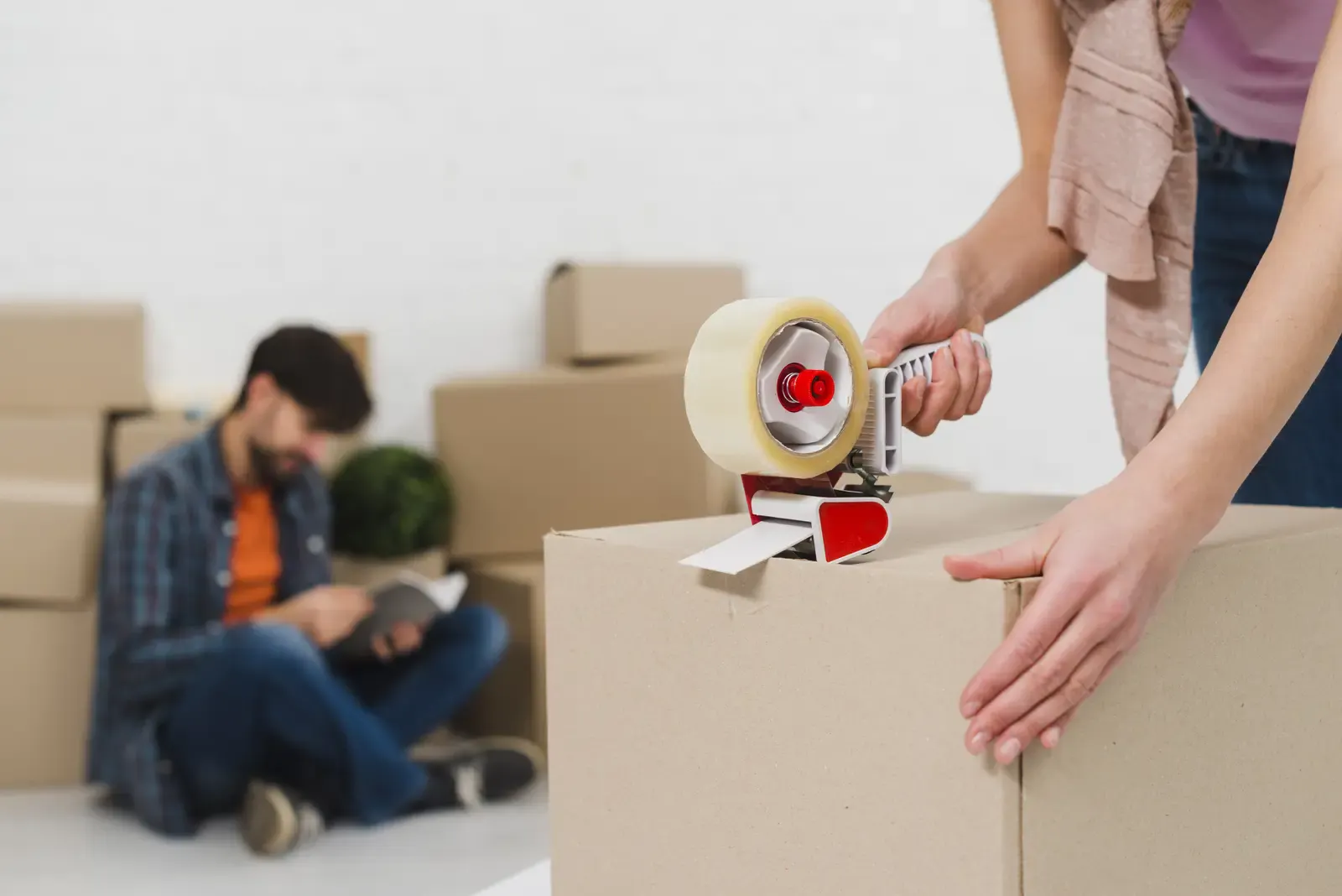 Préparation cartons déménagement